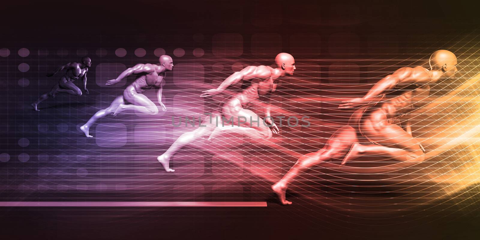 System Integration Technology Futuristic Platform Concept Art