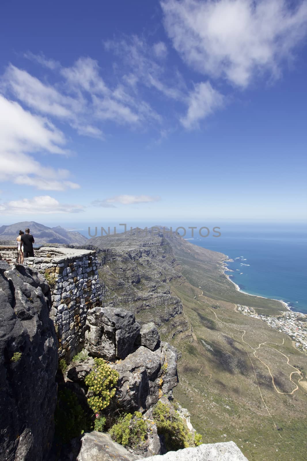 Table Mountain, Cape Town

Cape Town, South Africa - January 8, 2013: View from top of Table Mountain and Atlantic ocean, Cape Town, Western Cape, South Africa