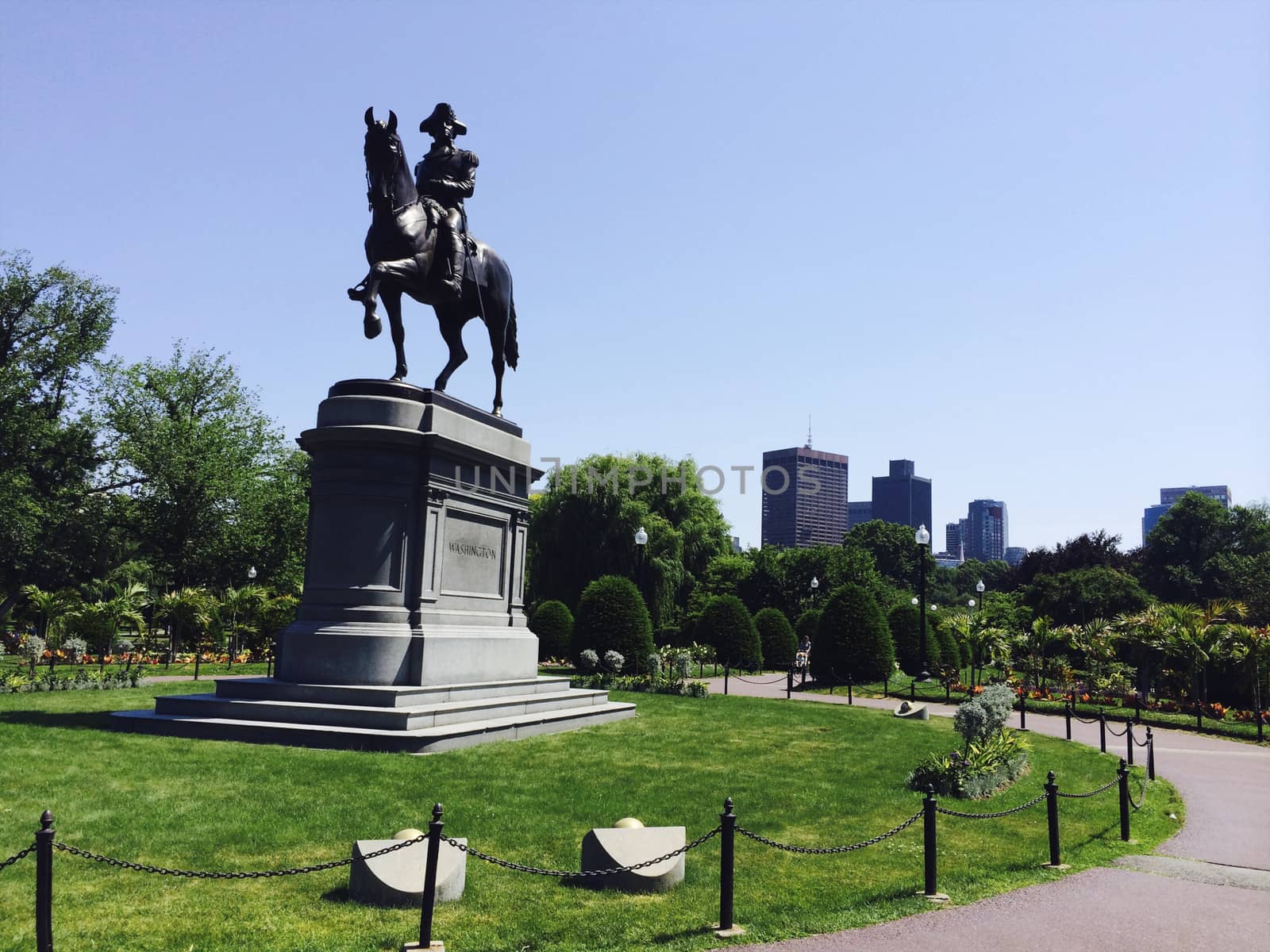 Boston Commons Park, George Washington Statue