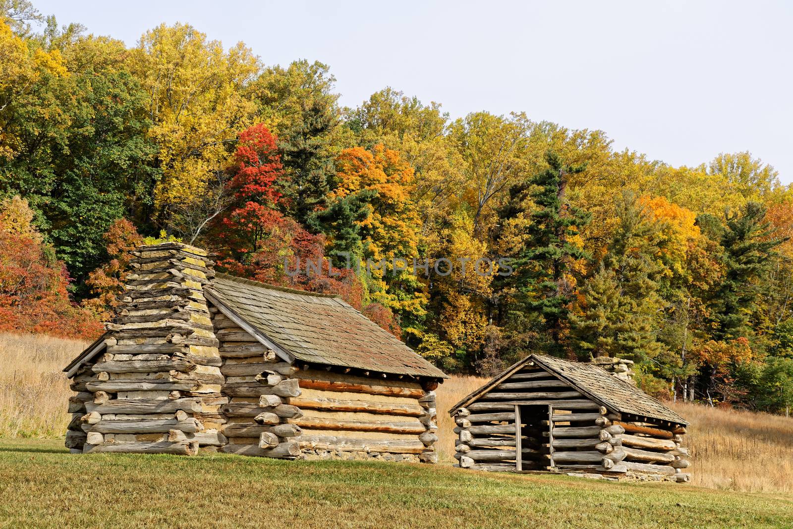 Cabins at Valley Forge by DelmasLehman