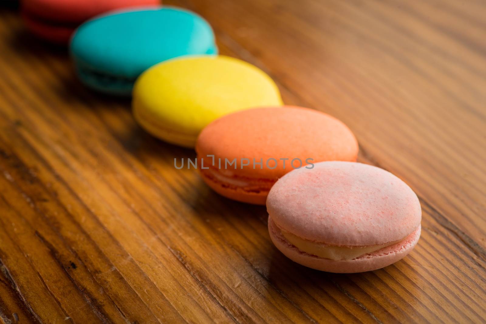 row of macaroons by gregory21