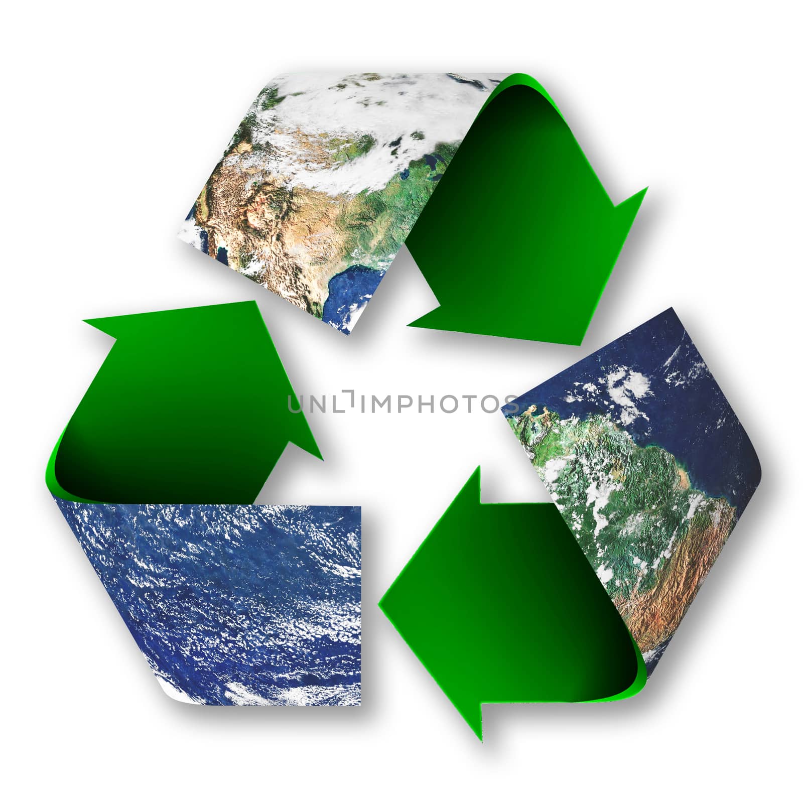 Recycle Symbol of Planet Earth by rcarner