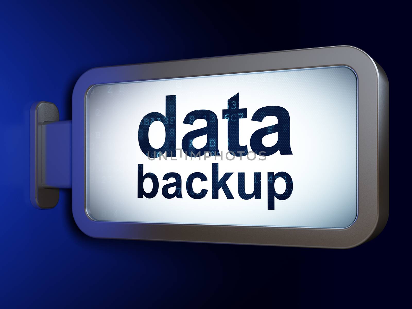 Data concept: Data Backup on billboard background by maxkabakov