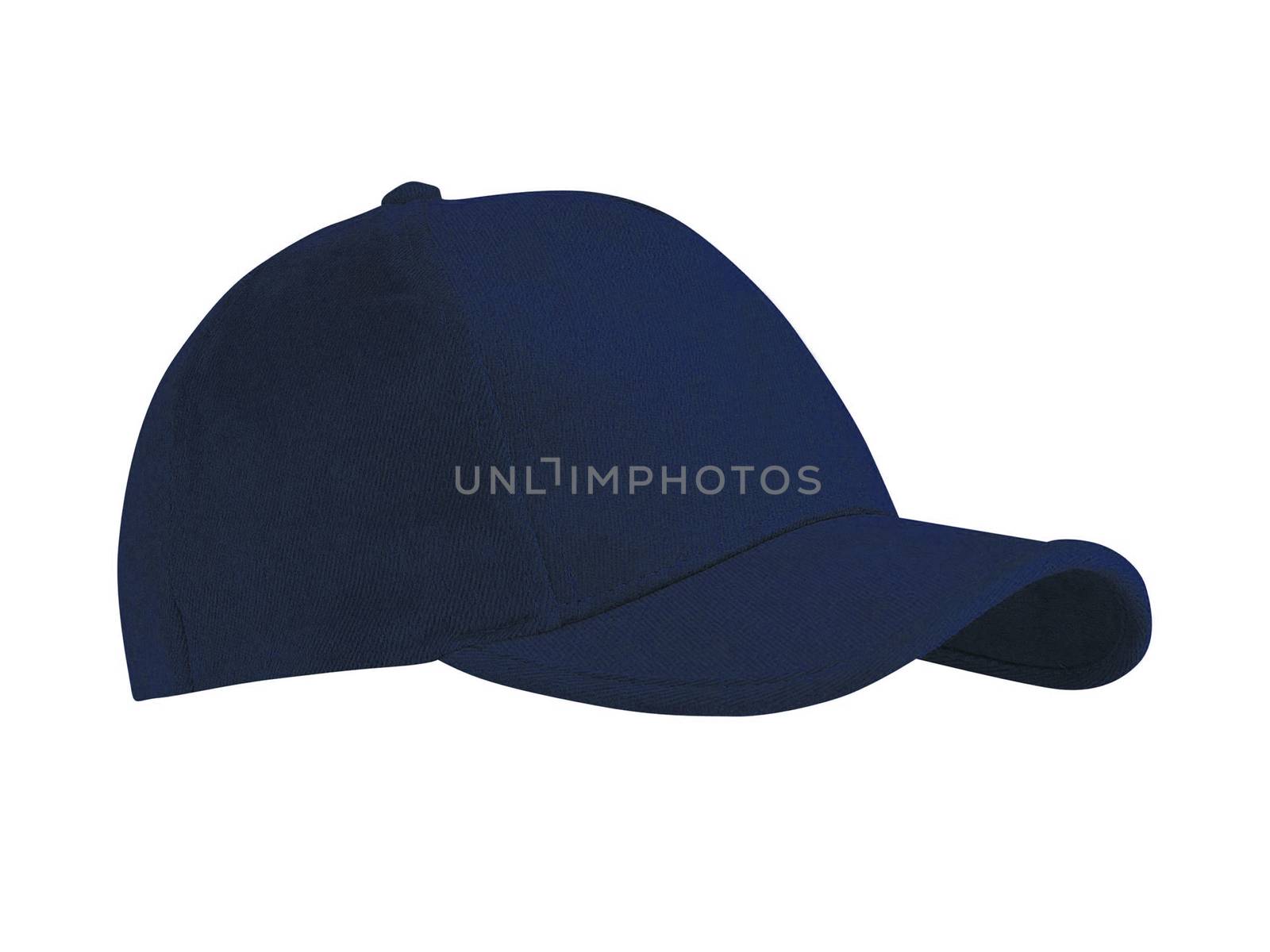 Blue Baseball Hat isolated on white background