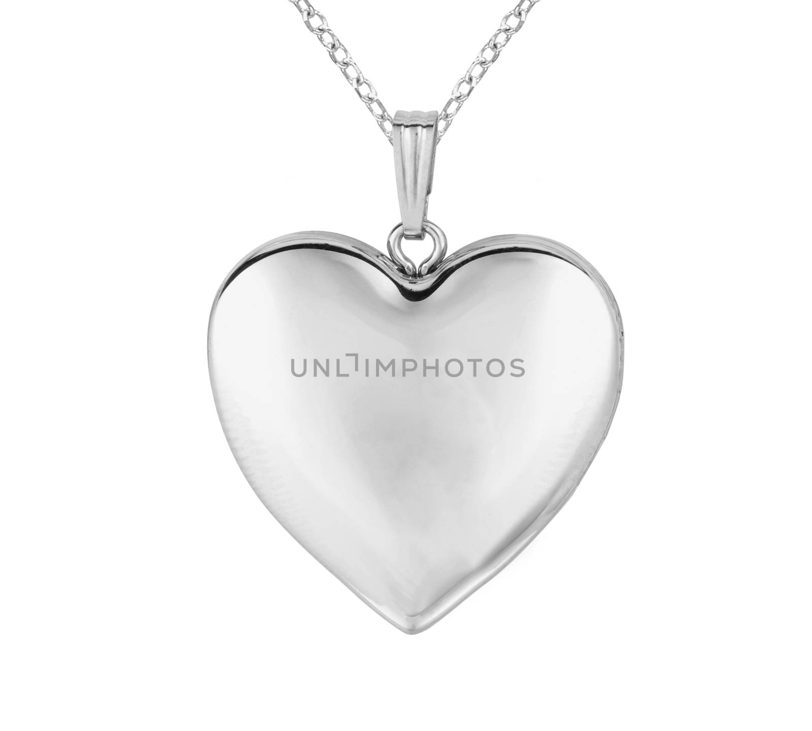 Silver pendant in shape of heart by ozaiachin