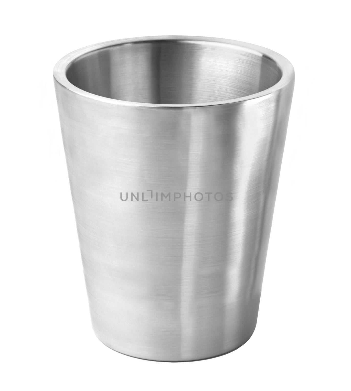 metal bucket isolated on white