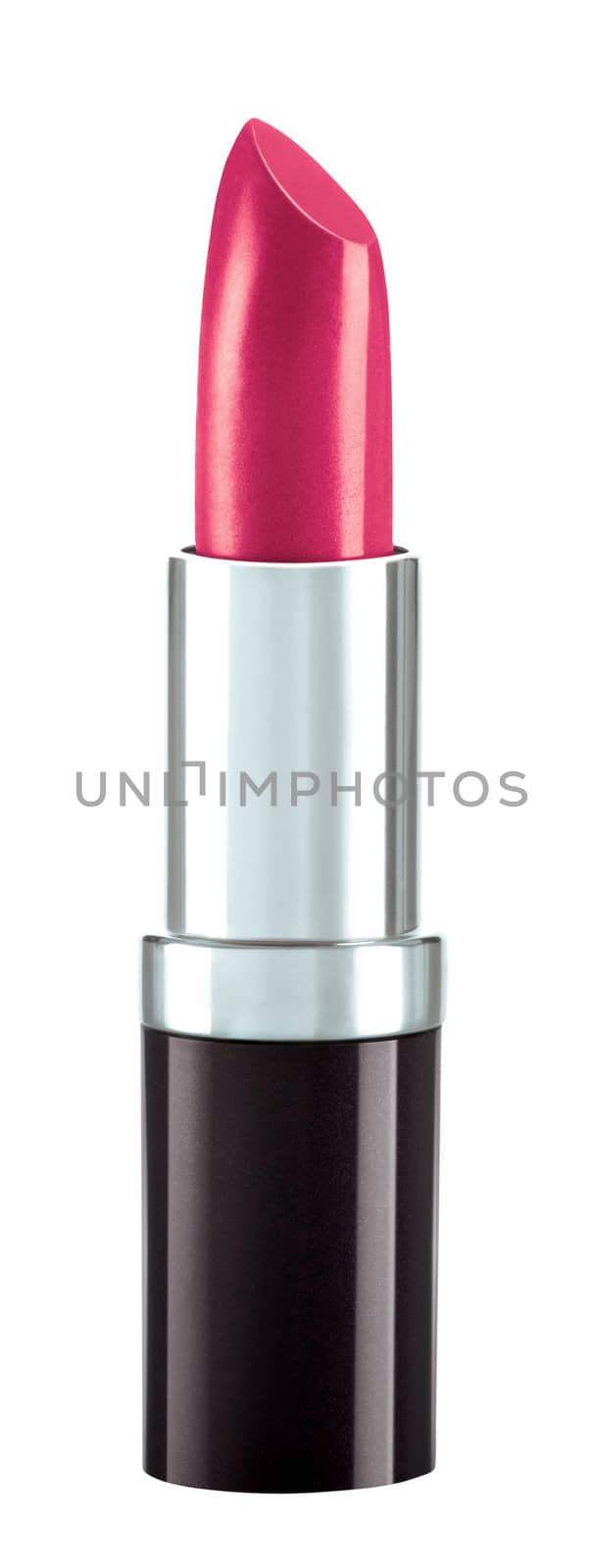 Red lipstick isolated on white background