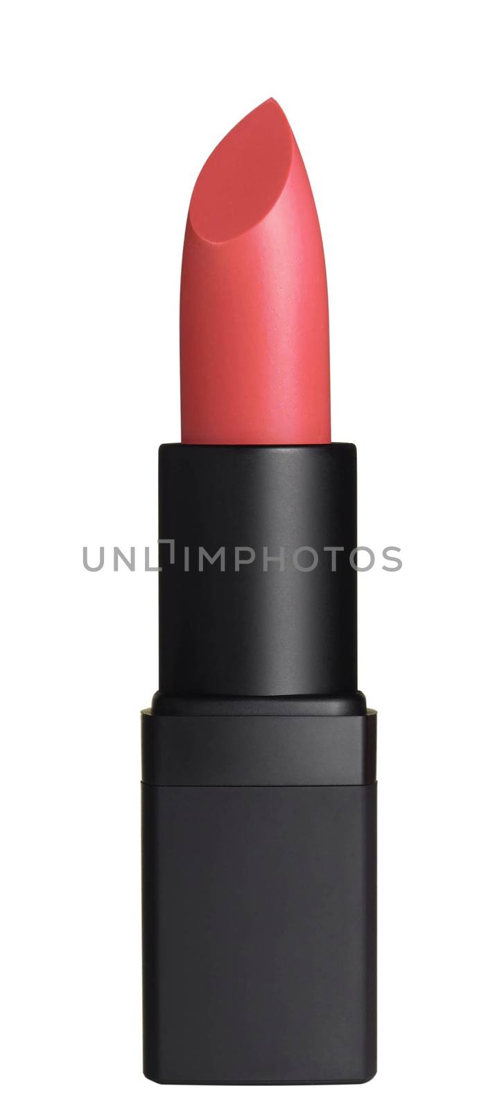 Red lipstick isolated on white by ozaiachin