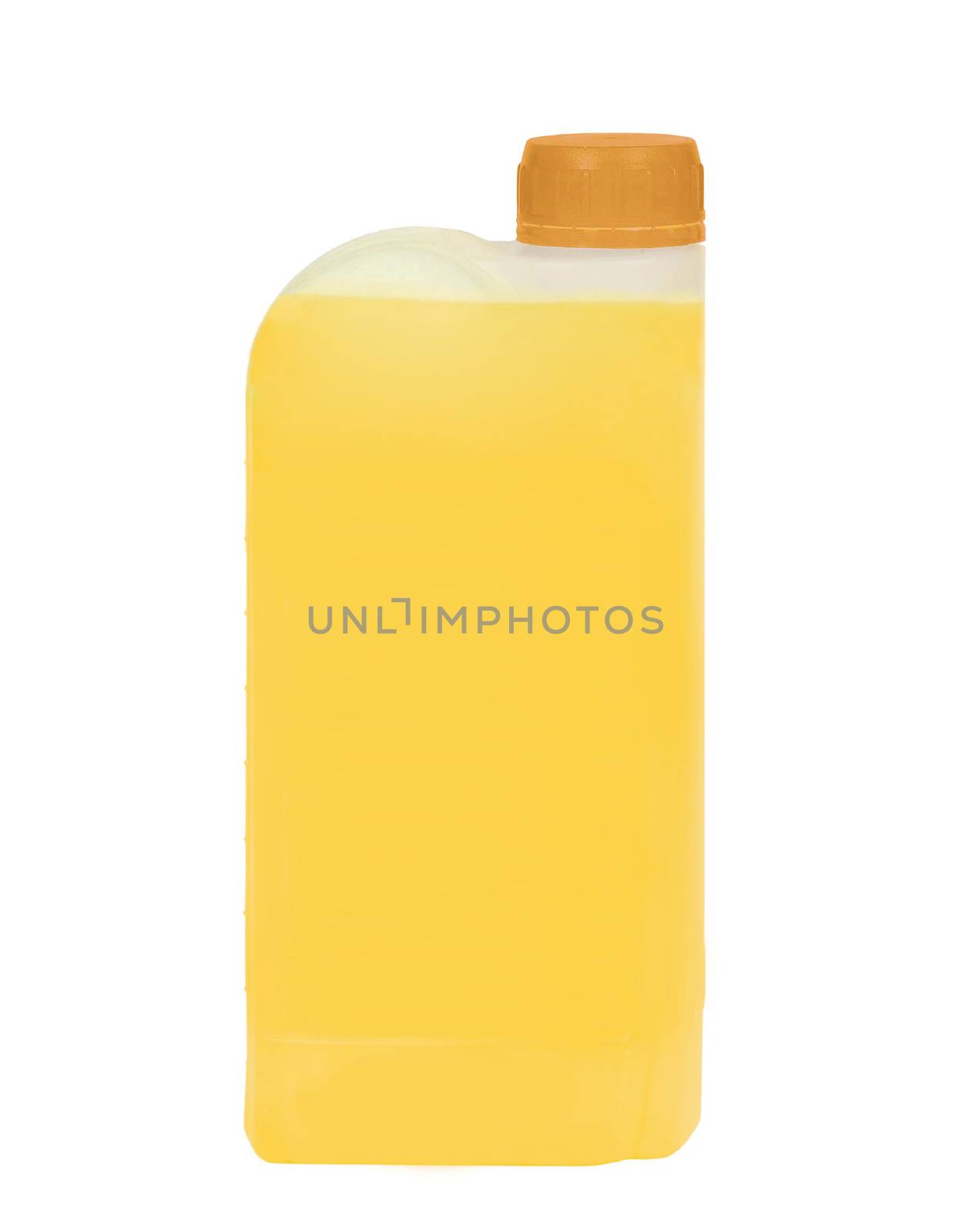plastic jerrycan isolated on white background