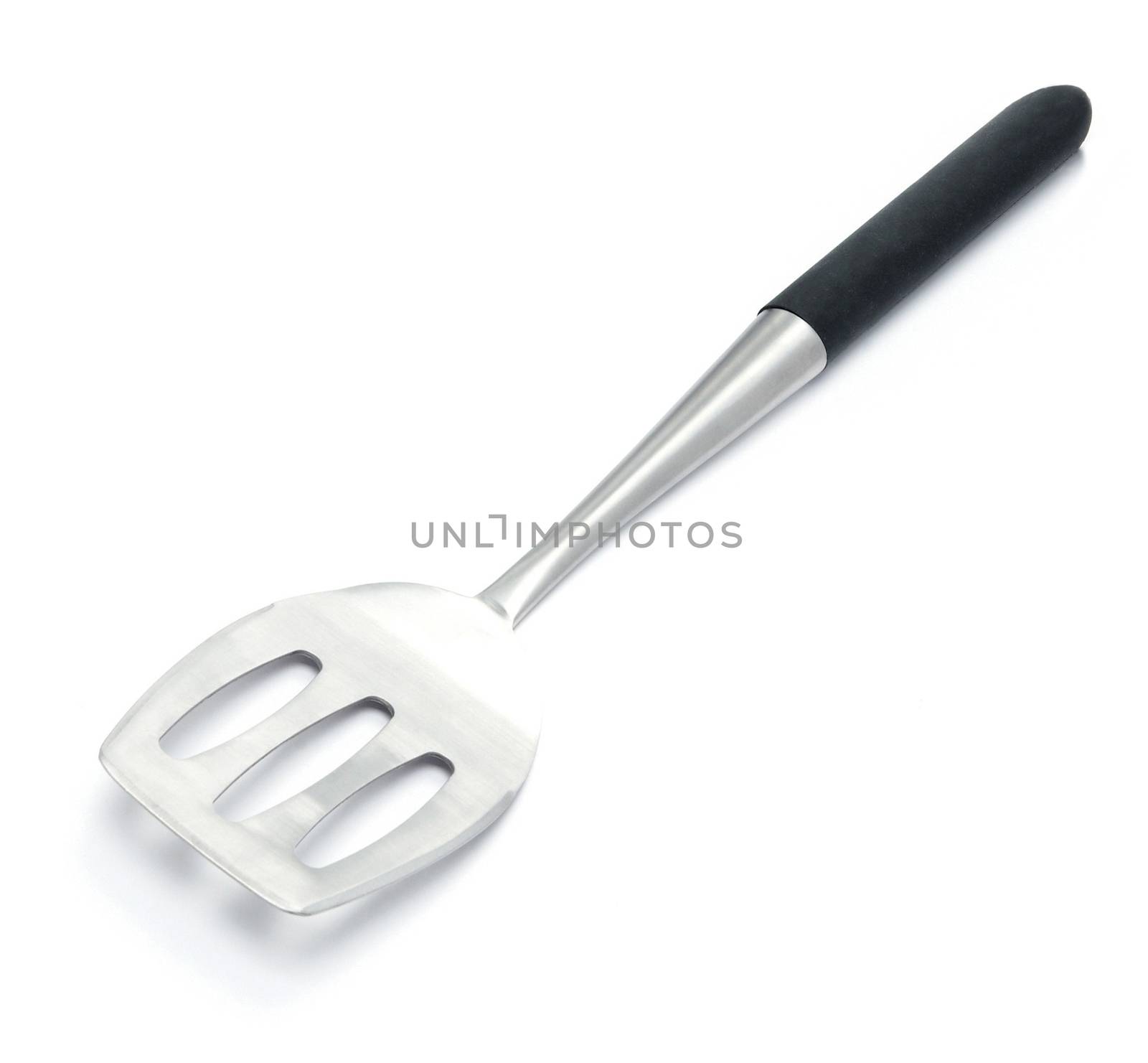 metal spatula isolated on white background