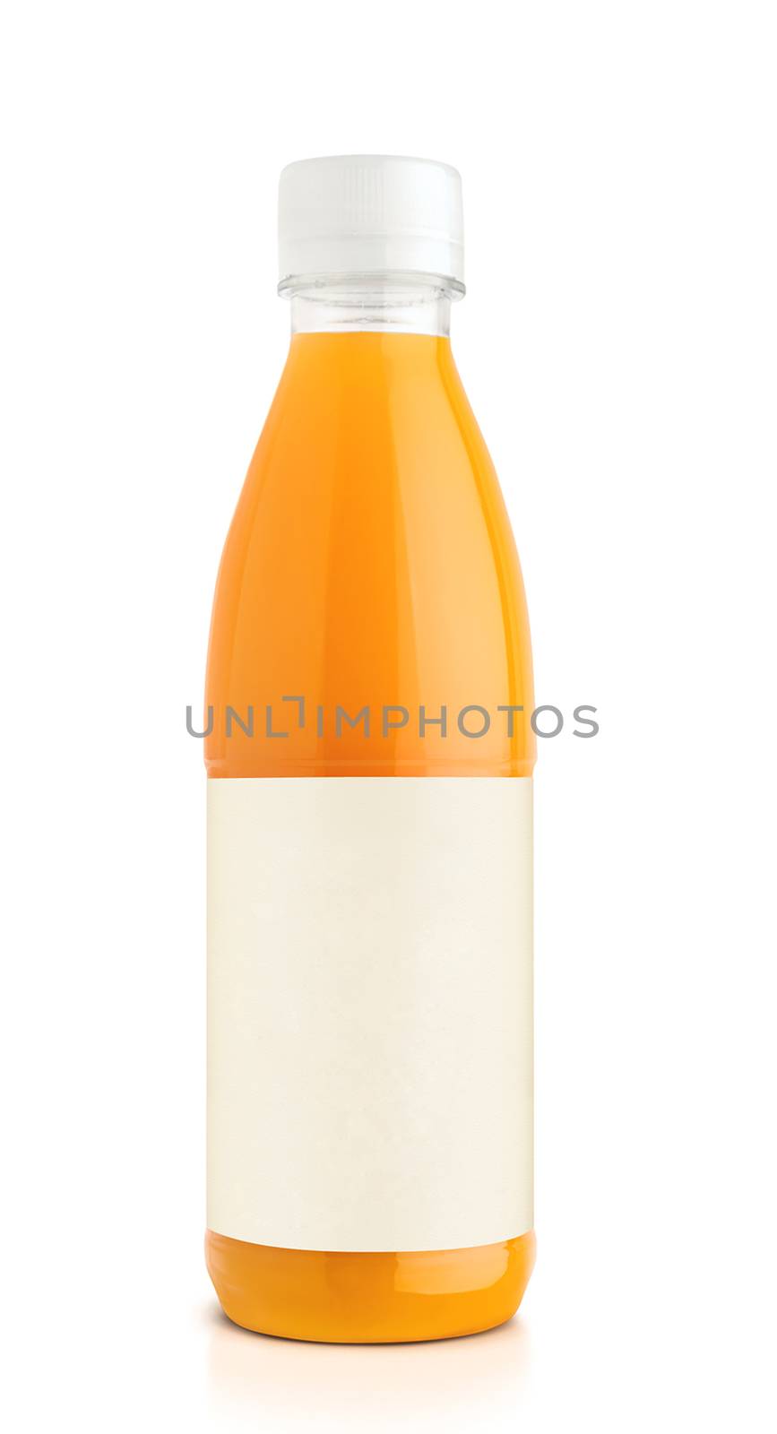 Orange juice in plastic bottle  by ozaiachin