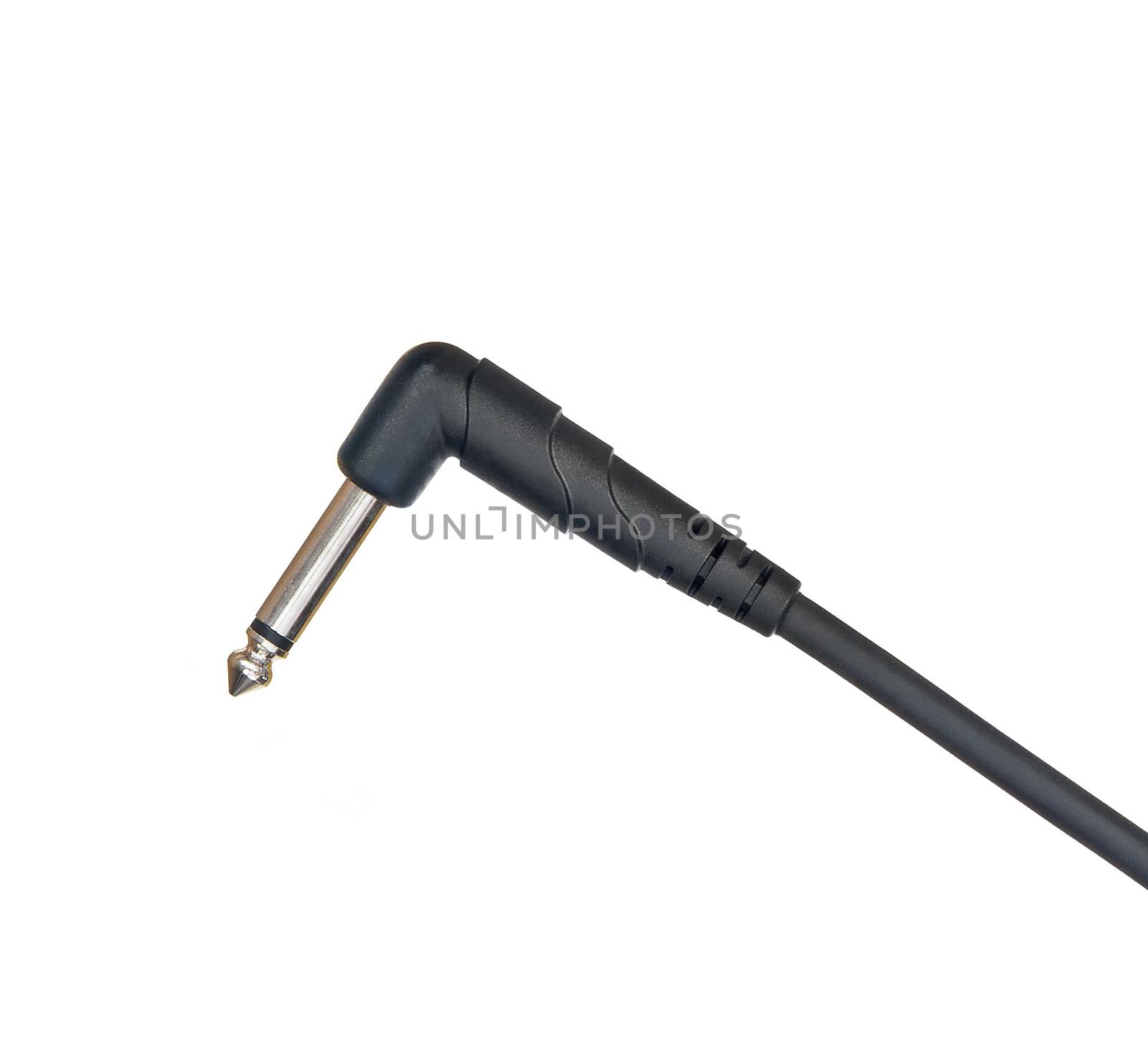 Guitar audio jack with black cable  by ozaiachin