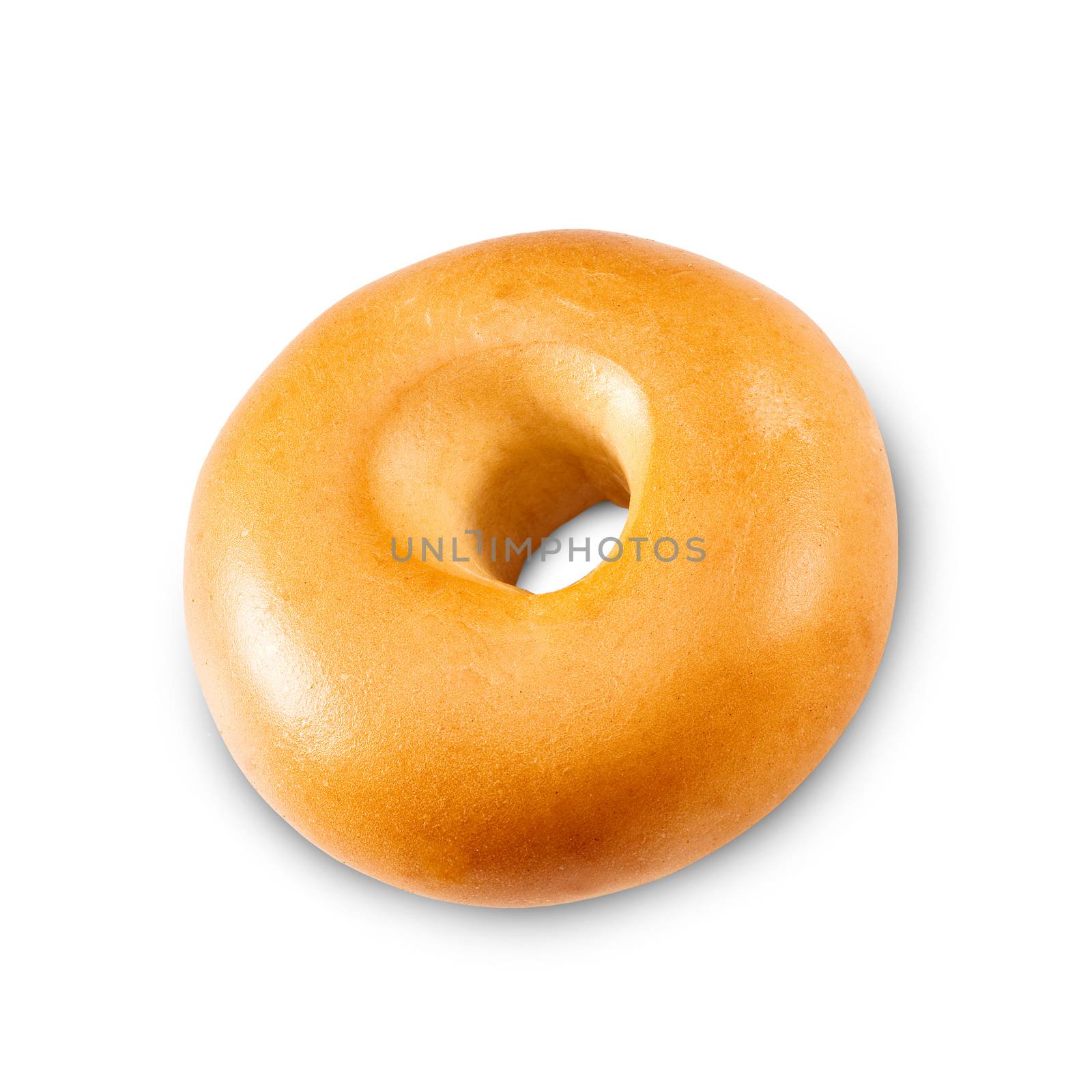 Fresh Bagel Isolated on a White Background by shutswis