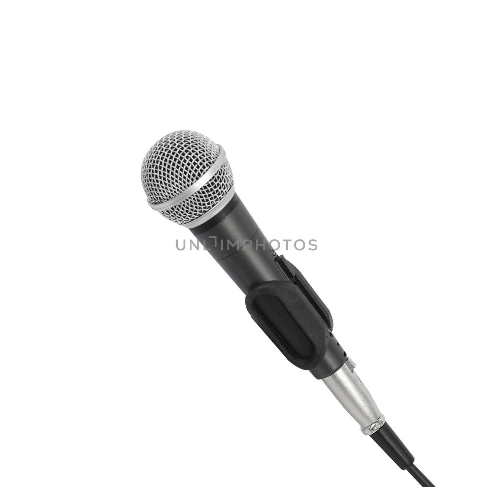 microphone on a white background