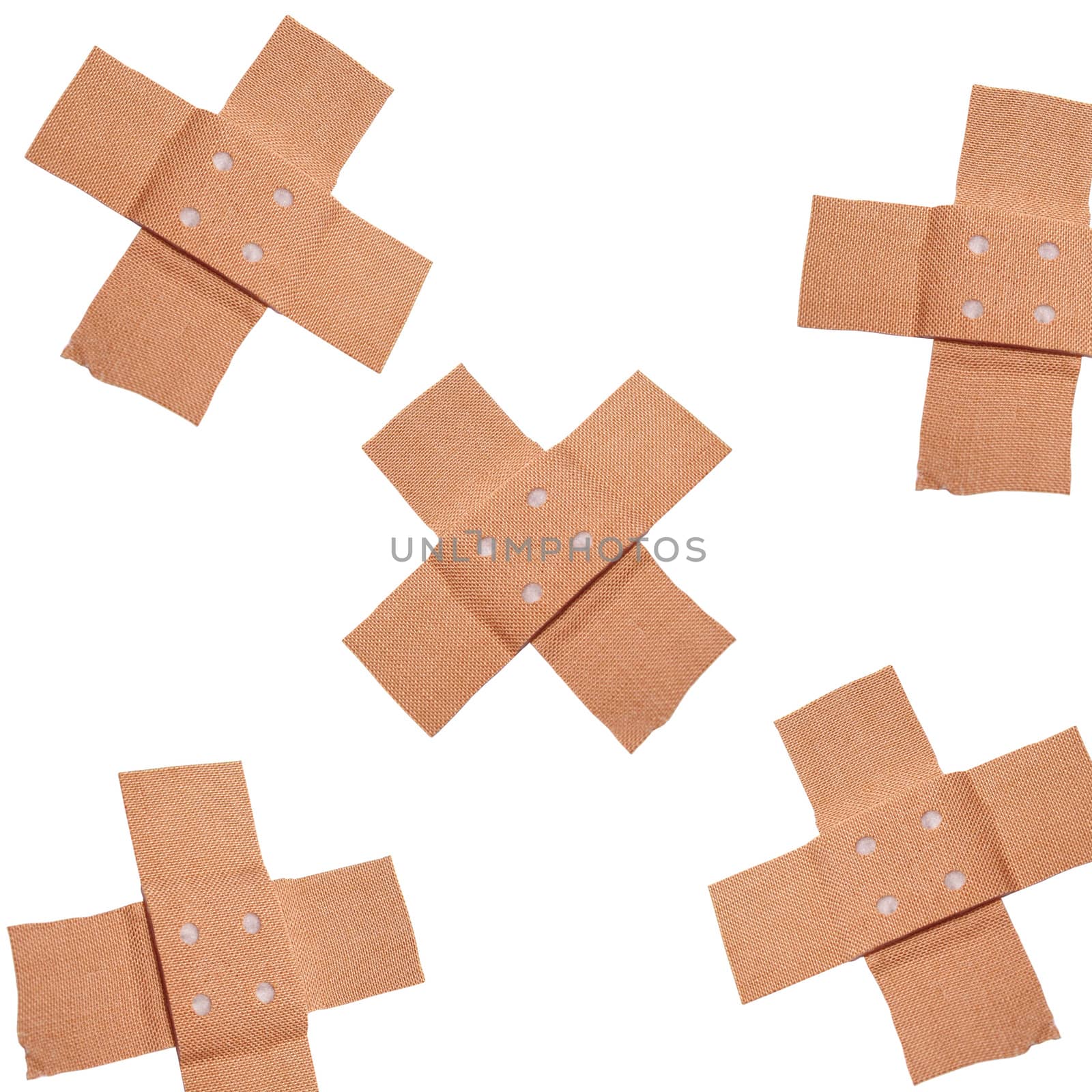 bandaids isolated on white background by shutswis