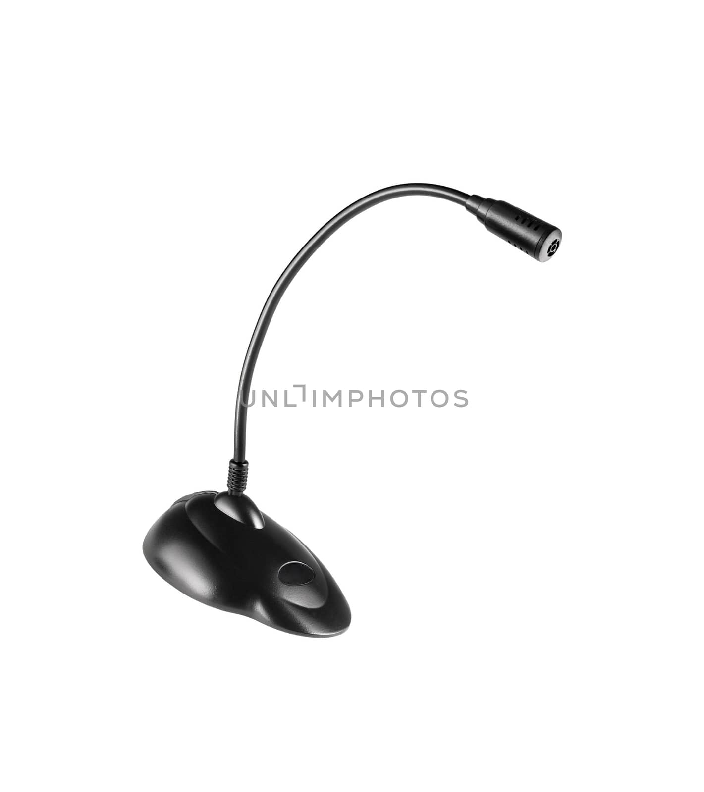 Modern black microphone for computers