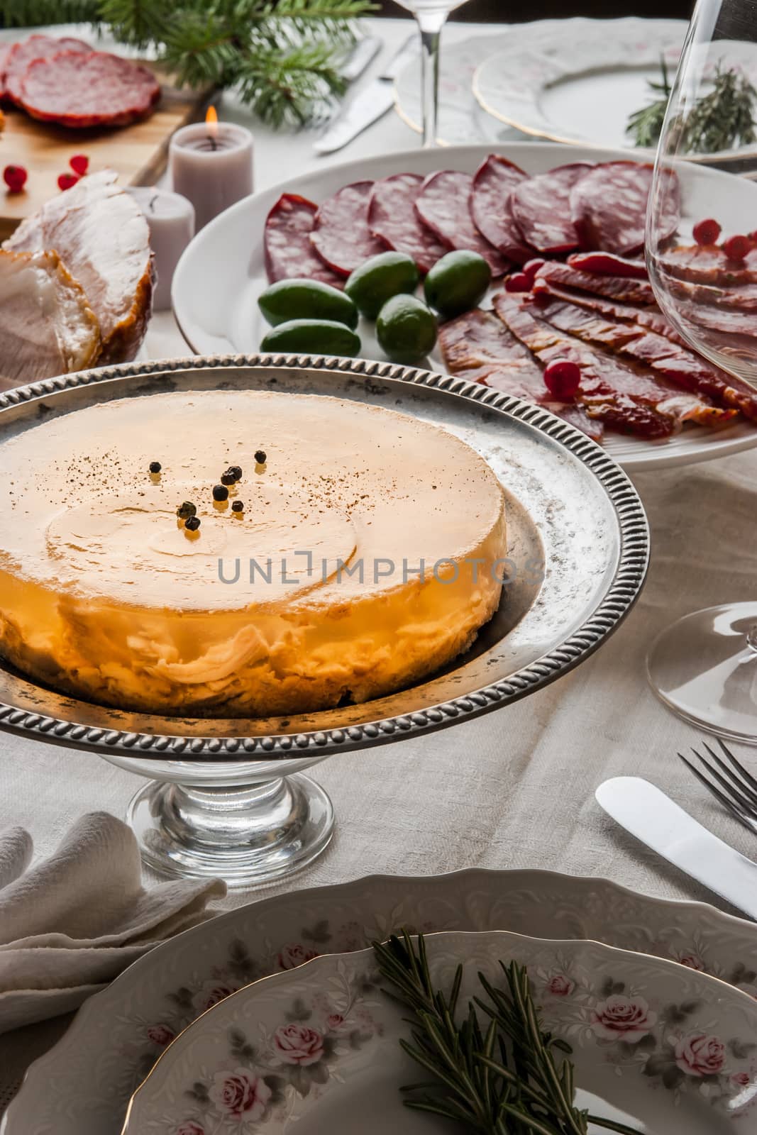 Jellied meat on the celebratory table