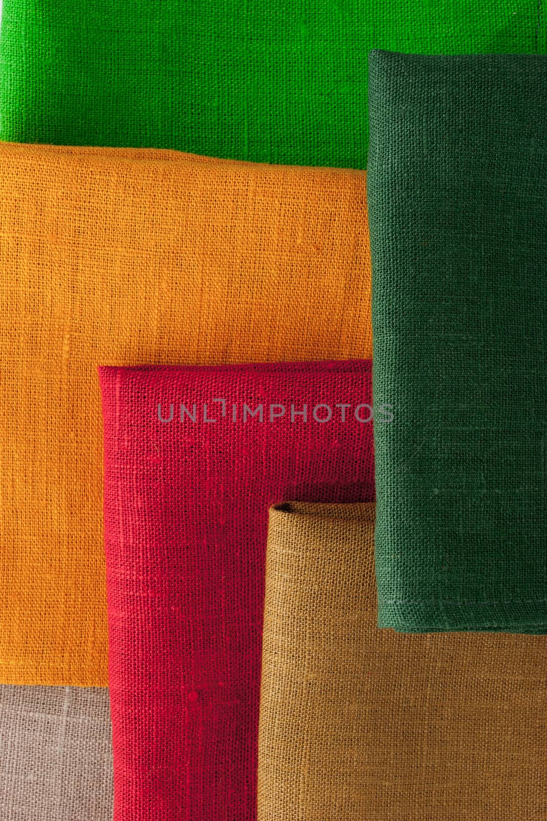 Colorful napkins  background  vertical