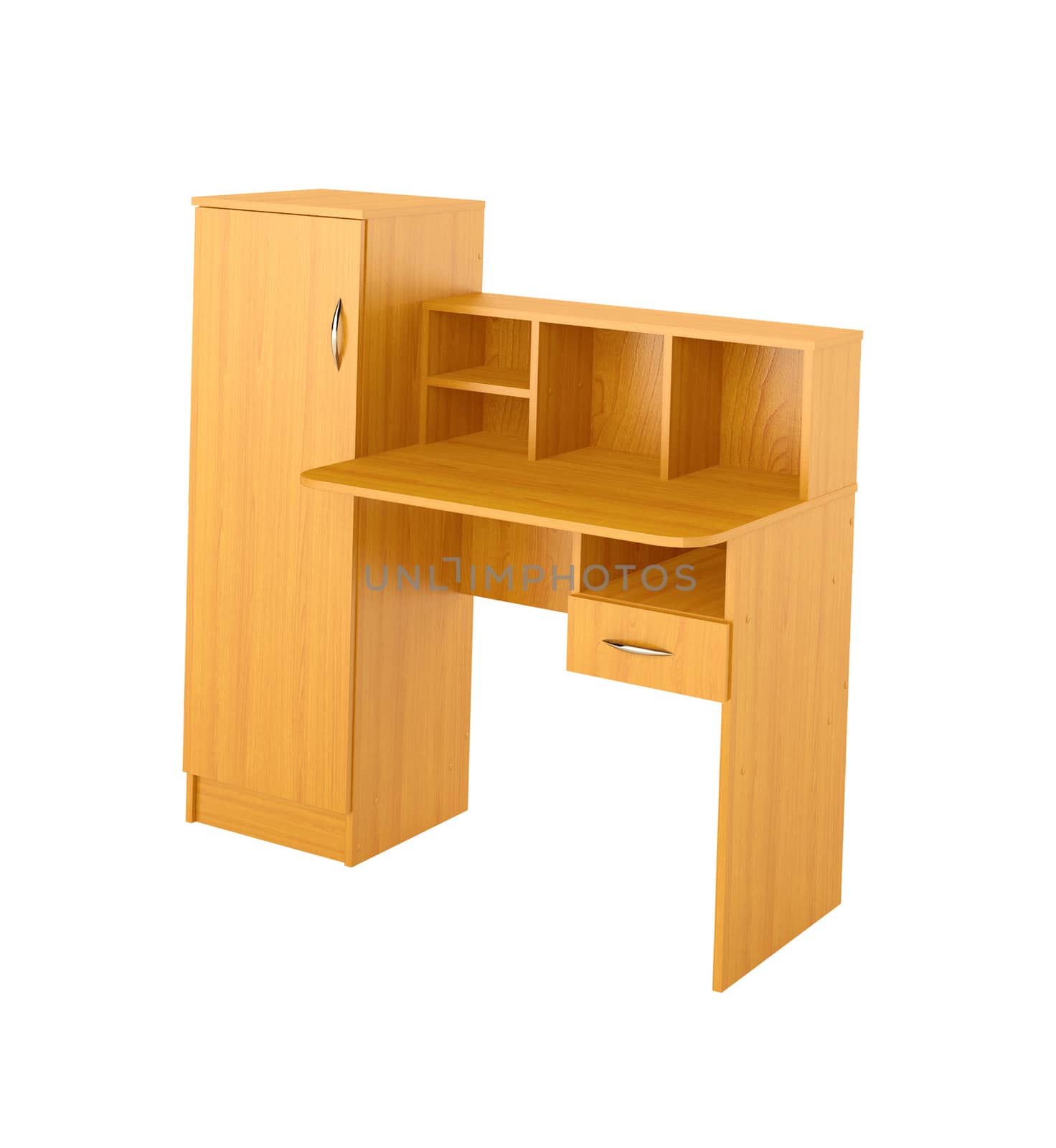 table and a small cabinet