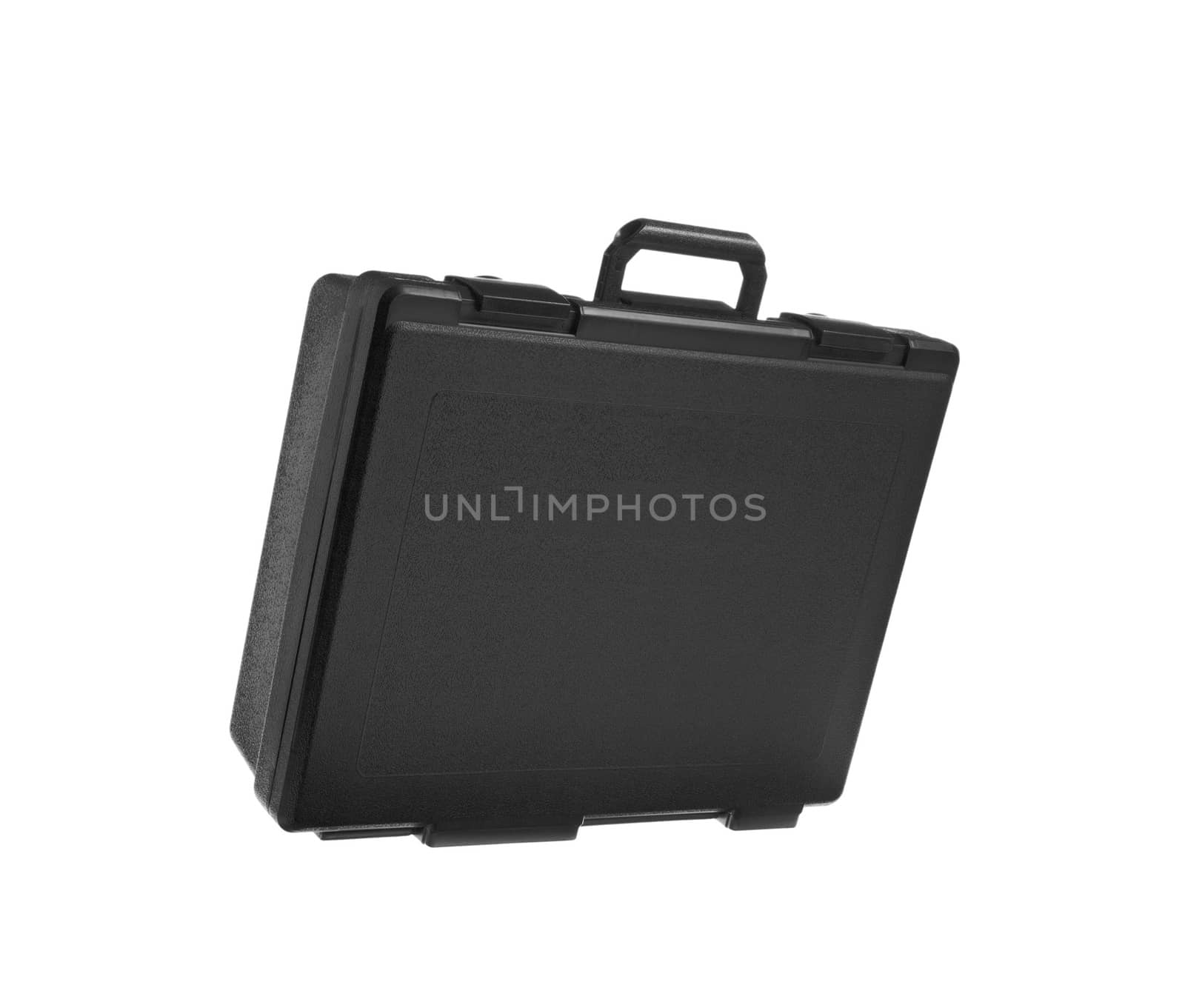 Black bag isolated on a white background.