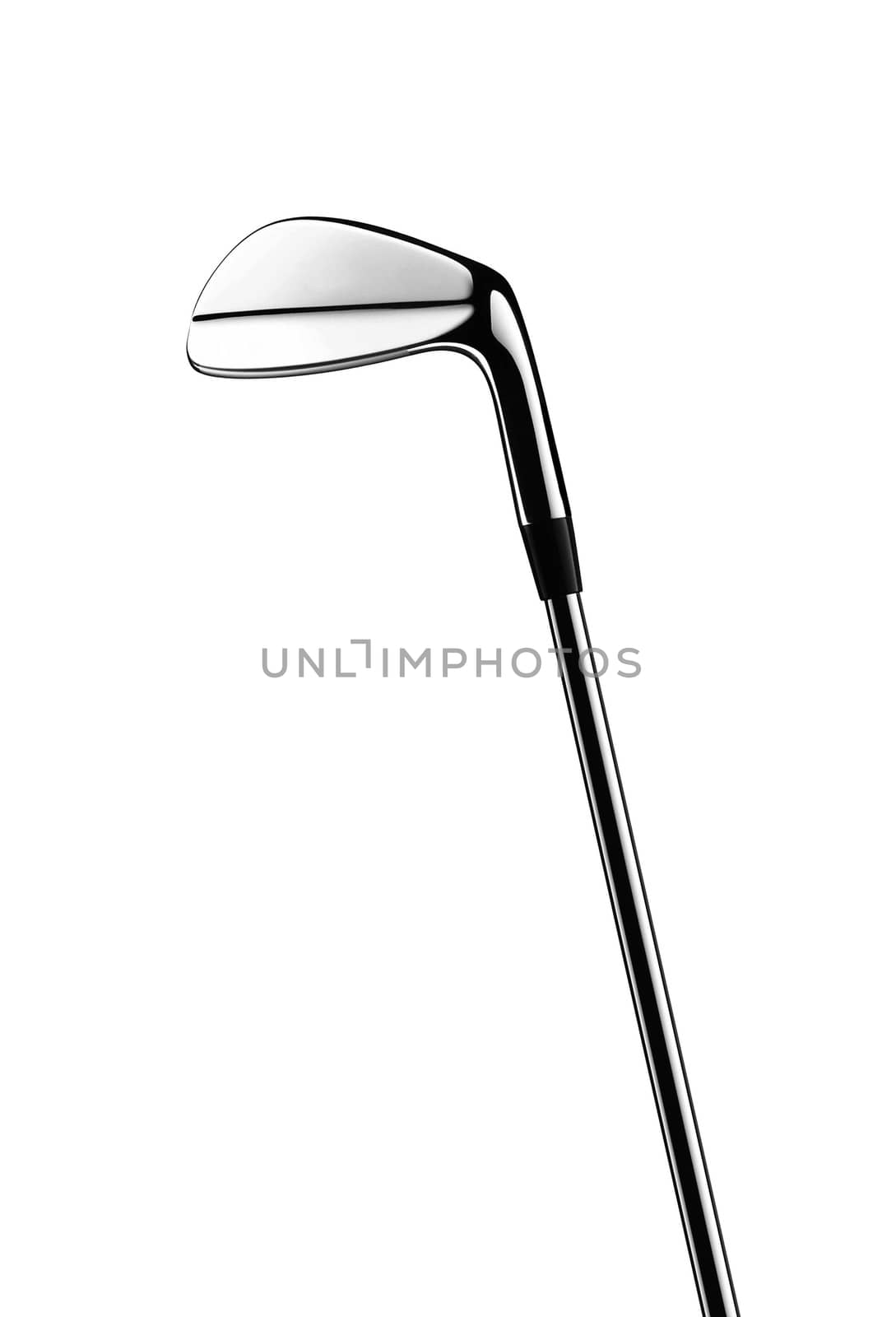 Golf club on white background