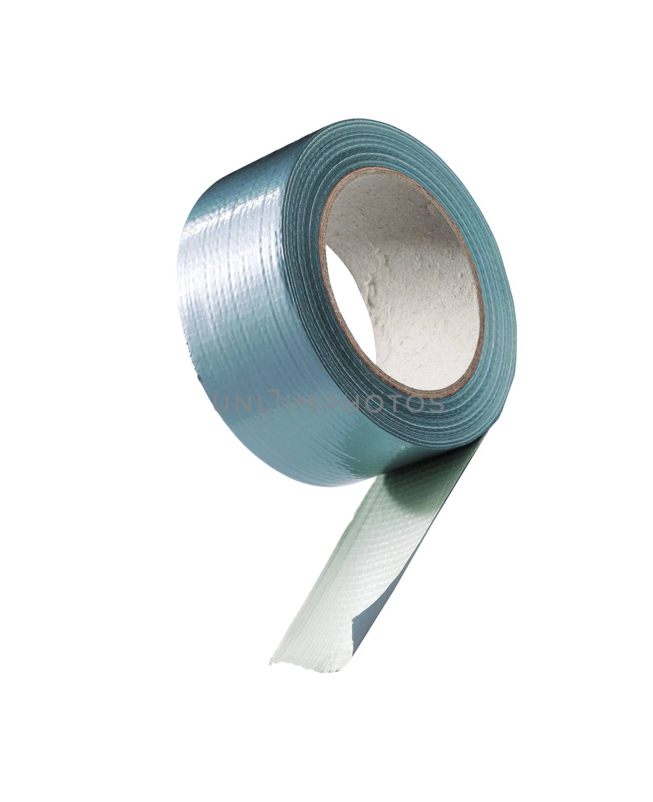 reel of adhesive repair tape isolated