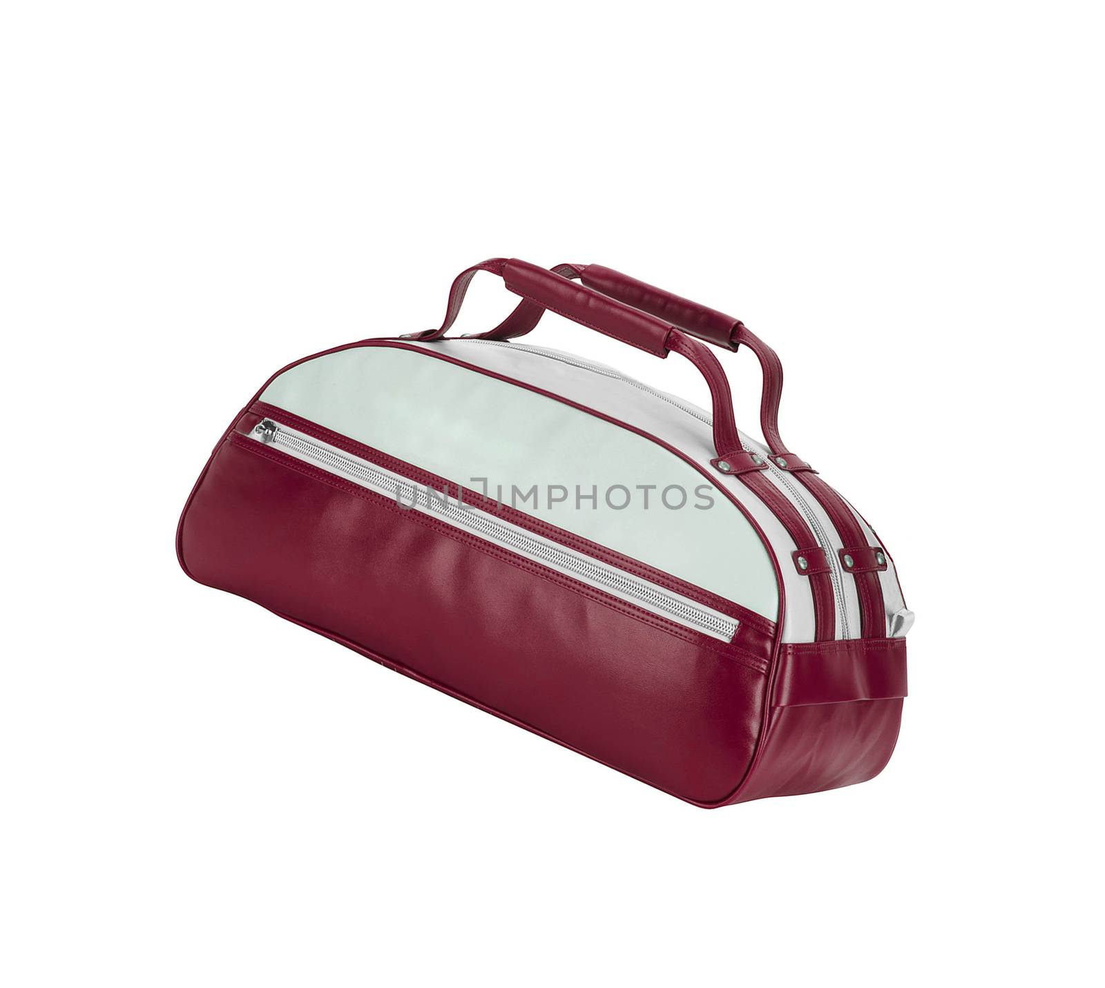 Red Leather Bag isolated