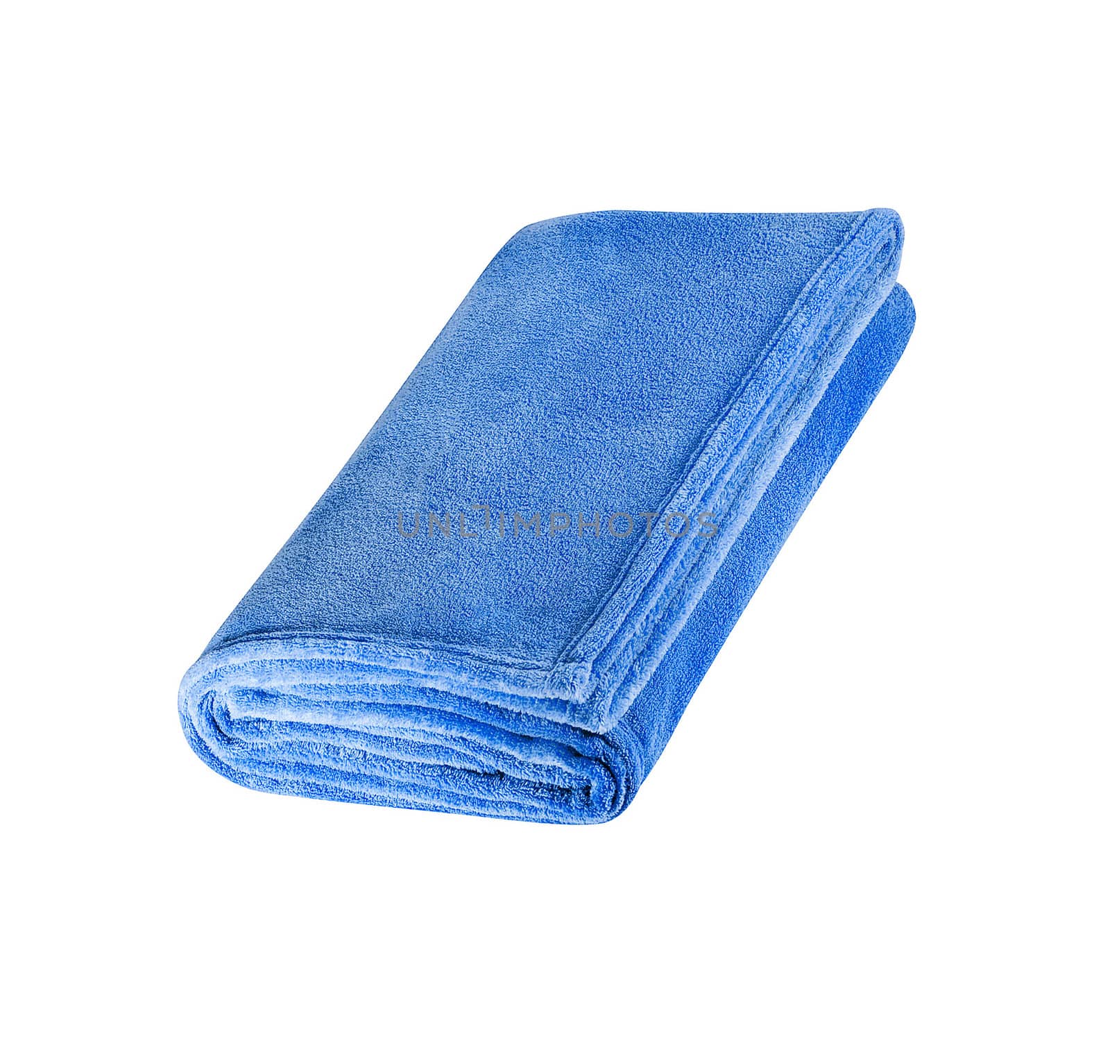 blue bathing towel