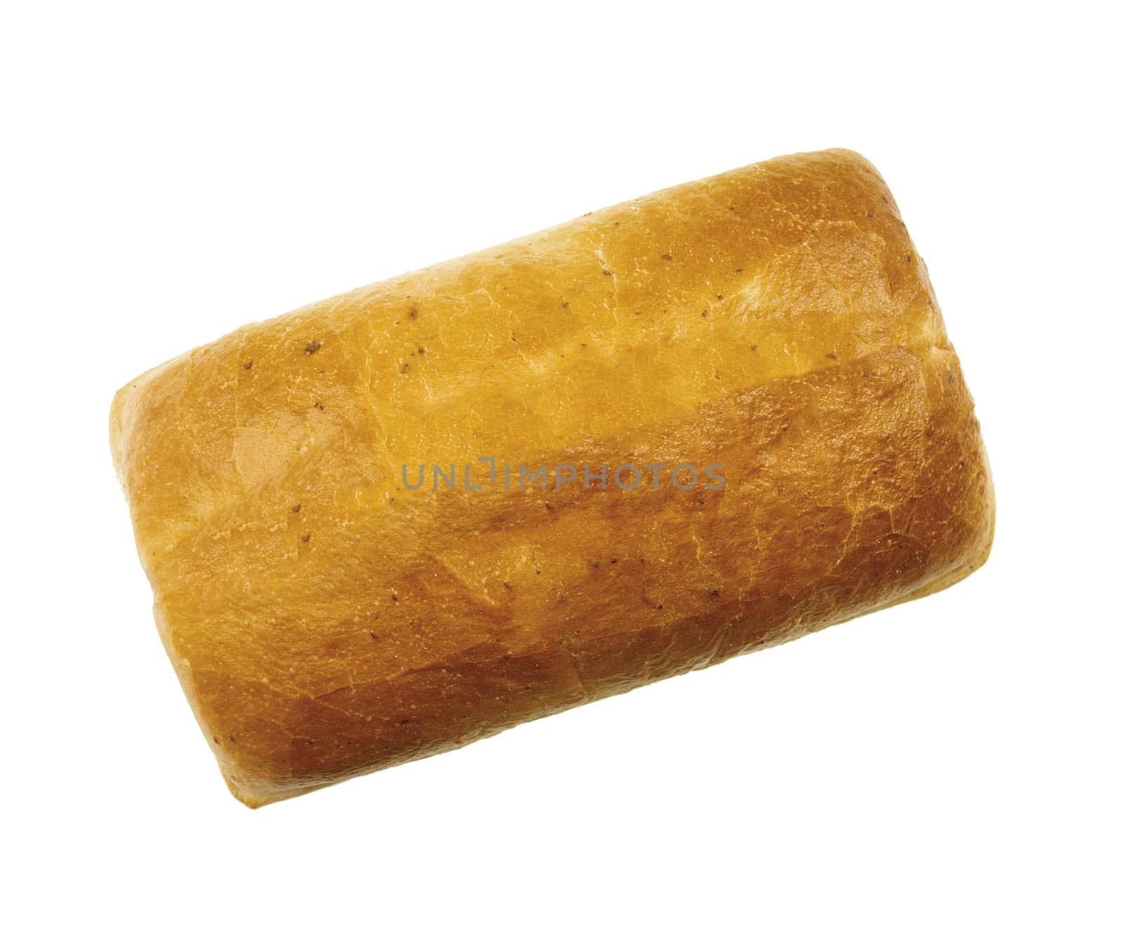 bread on a white background