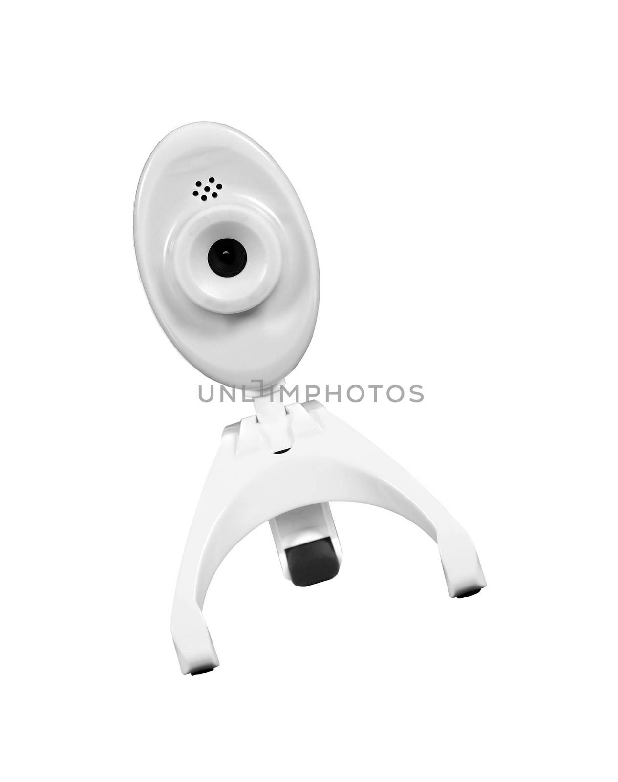 web camera, isolated on white, clipping path included