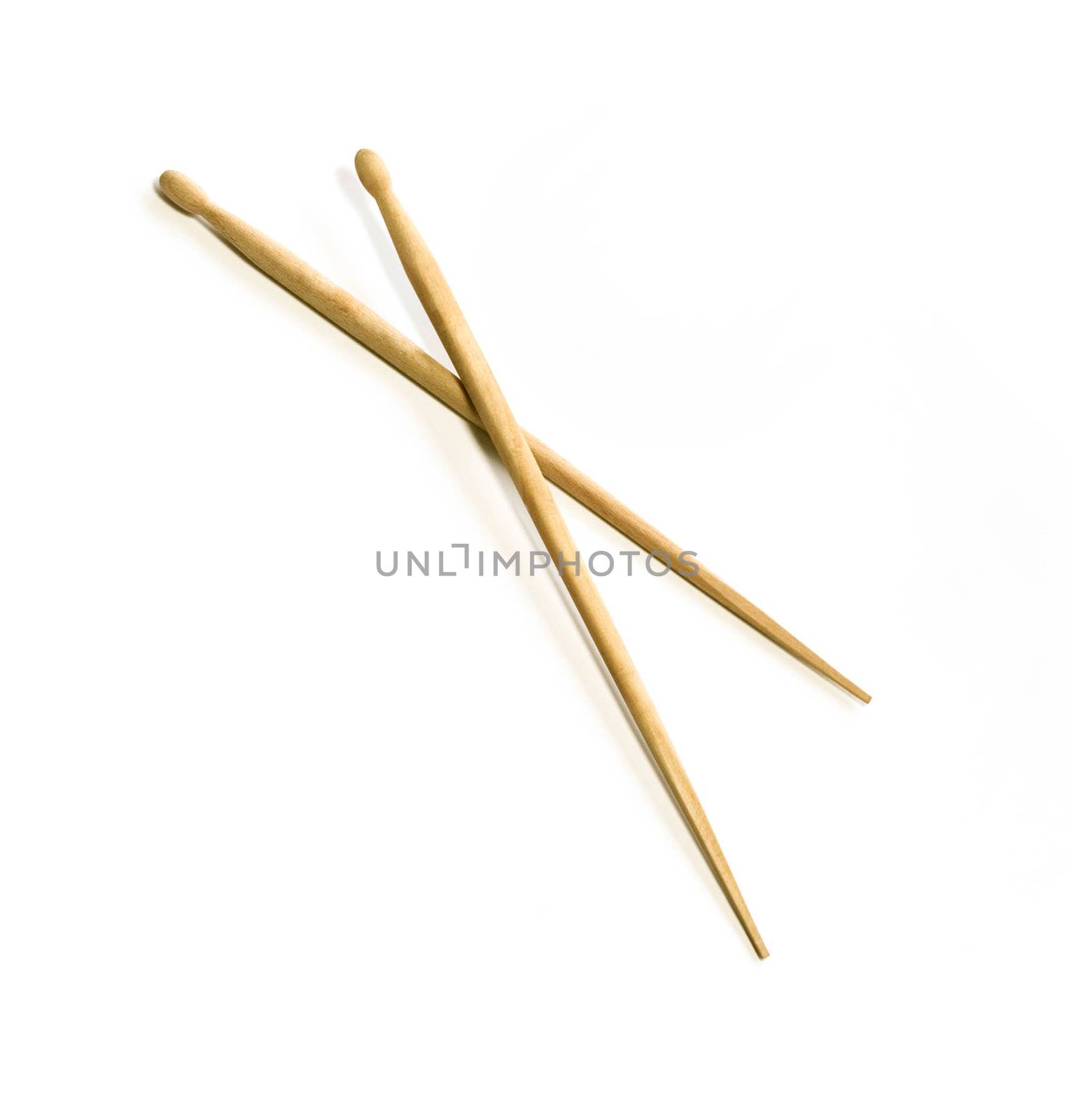 drum sticks isolated on white