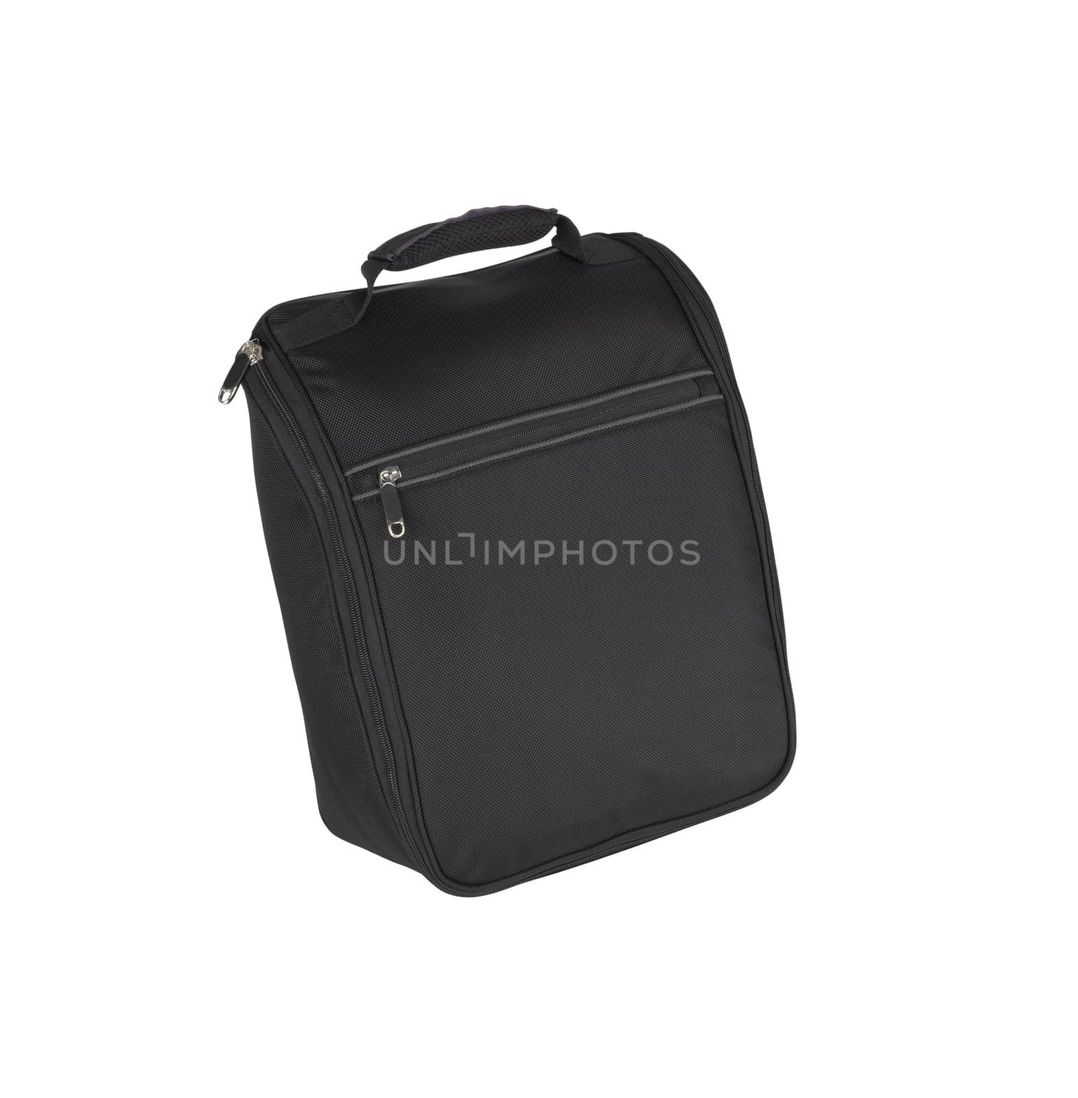Black man's bag on a white background
