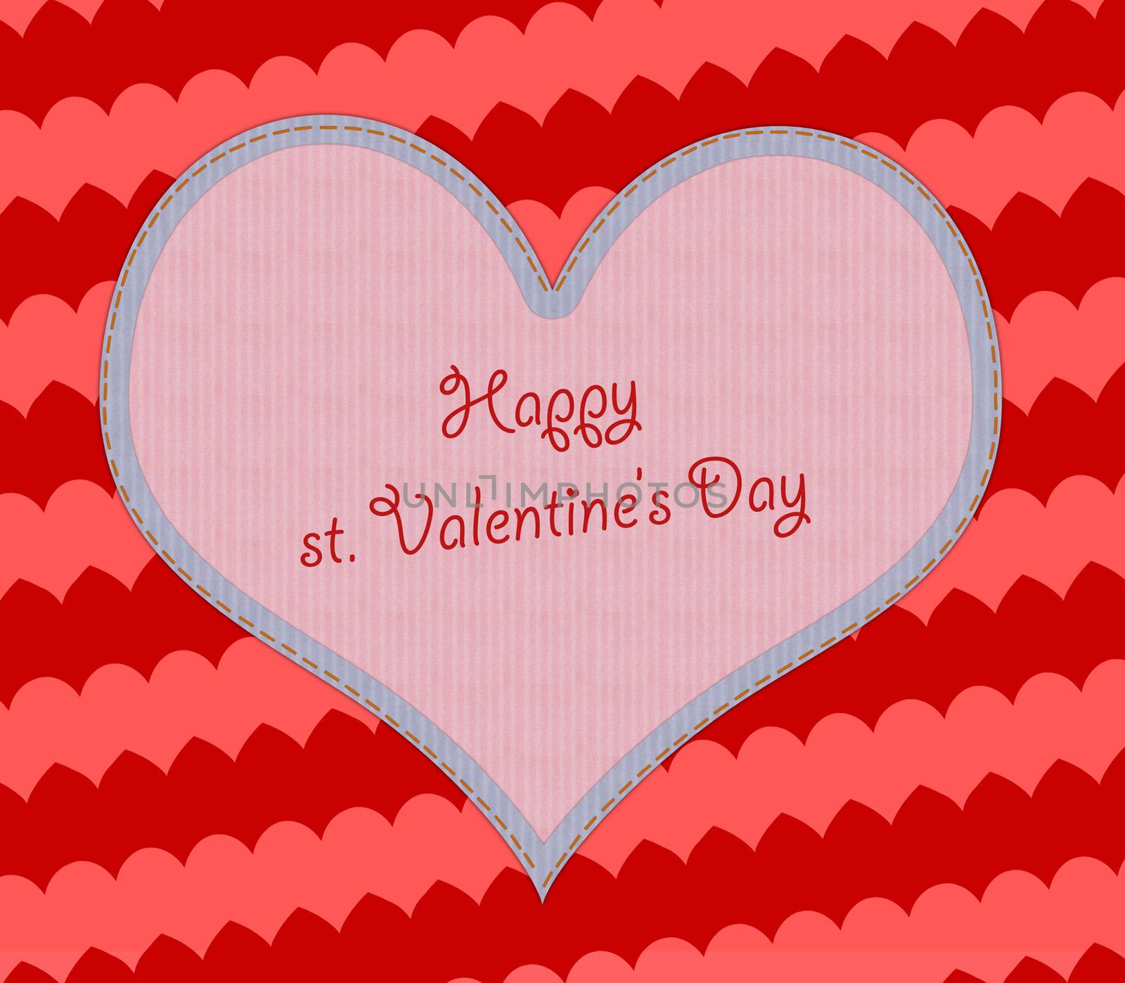 Valentine's day background with hearts, sample text