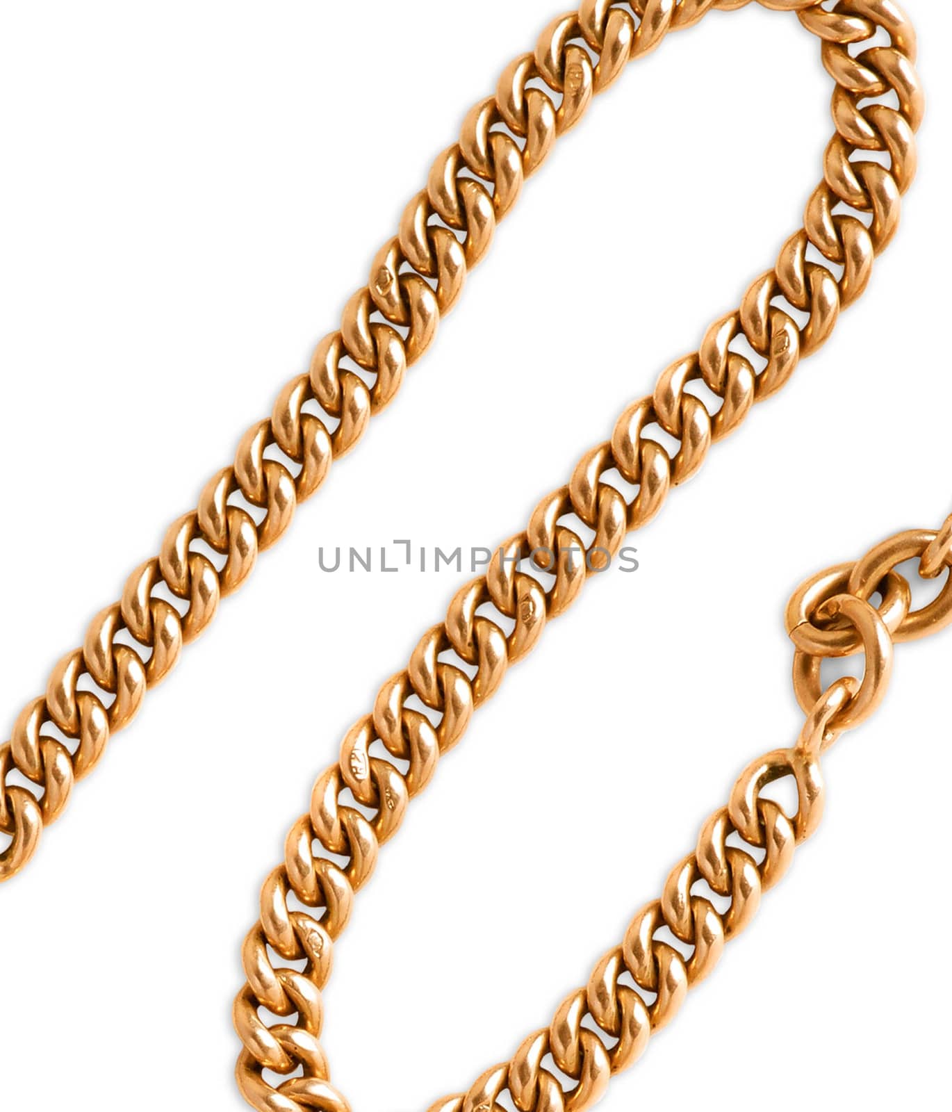 Nice gold chain isolated