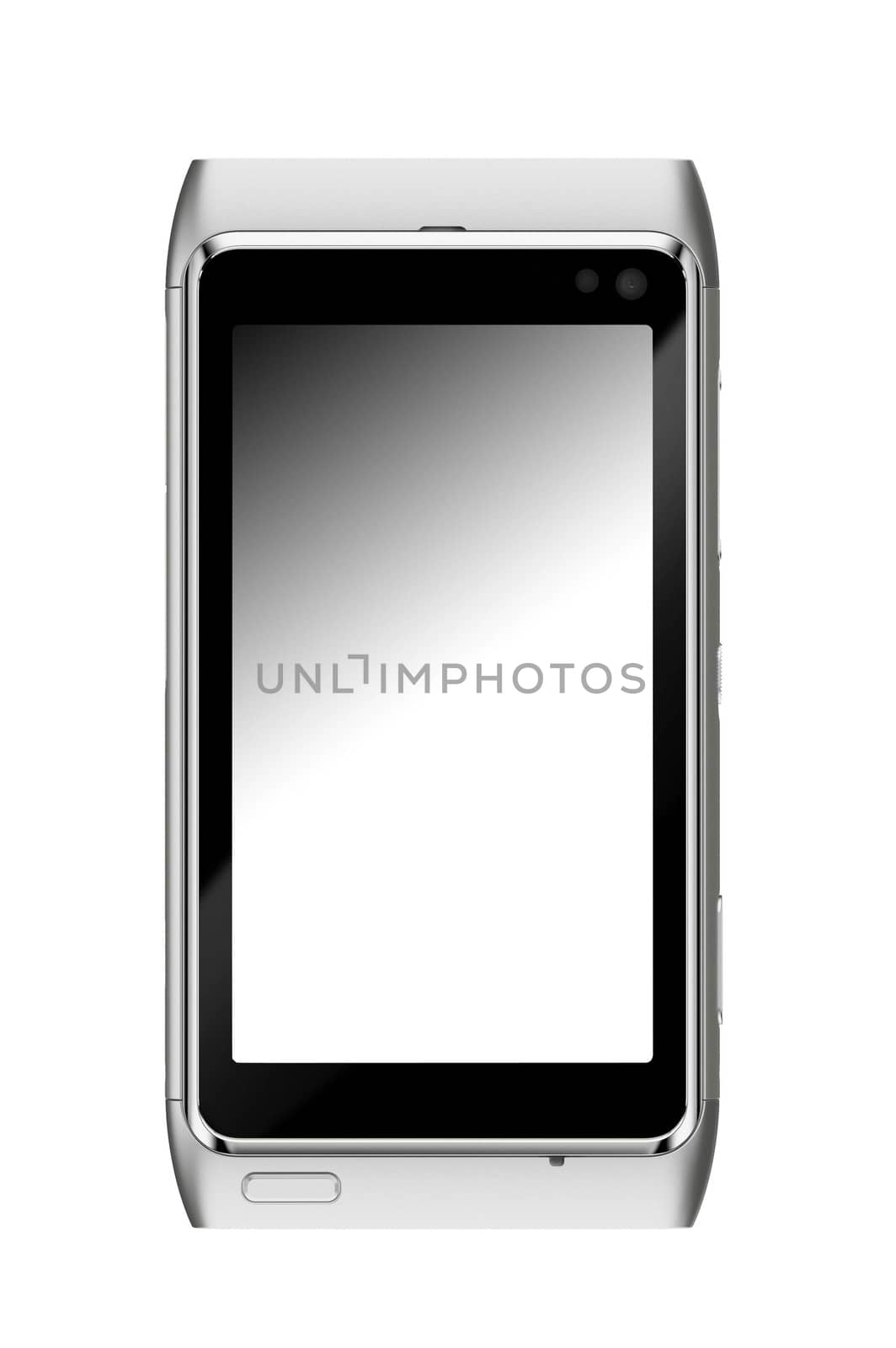 Smartphone isolated on white