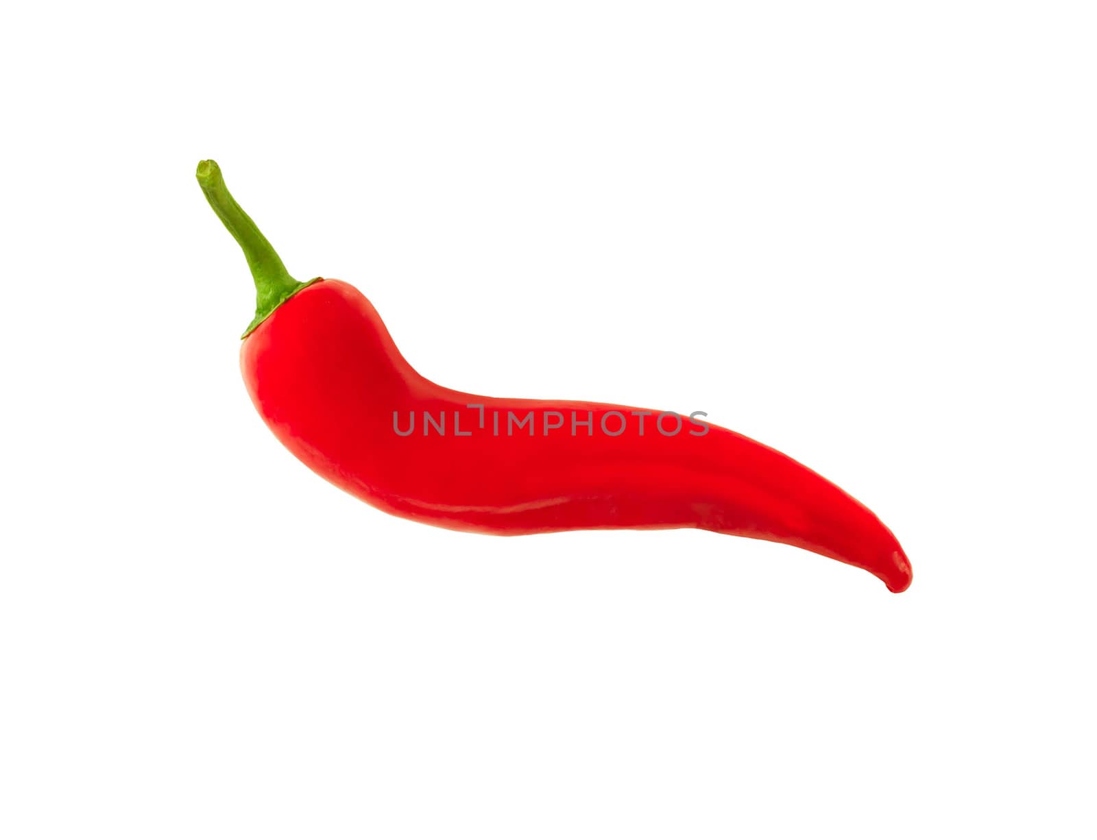 red hot chili pepper isolated on a white background