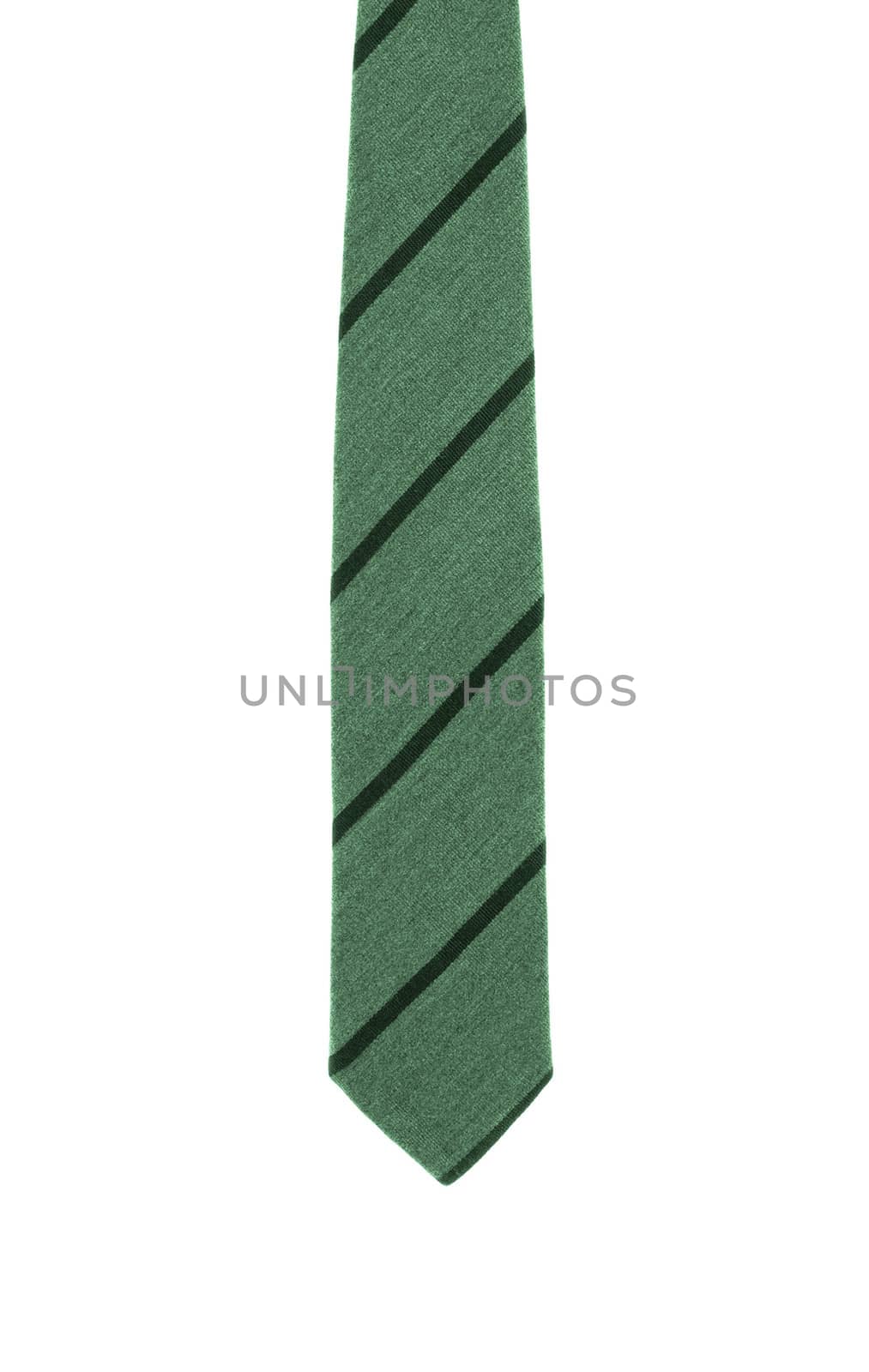 checkered tie close up on white background