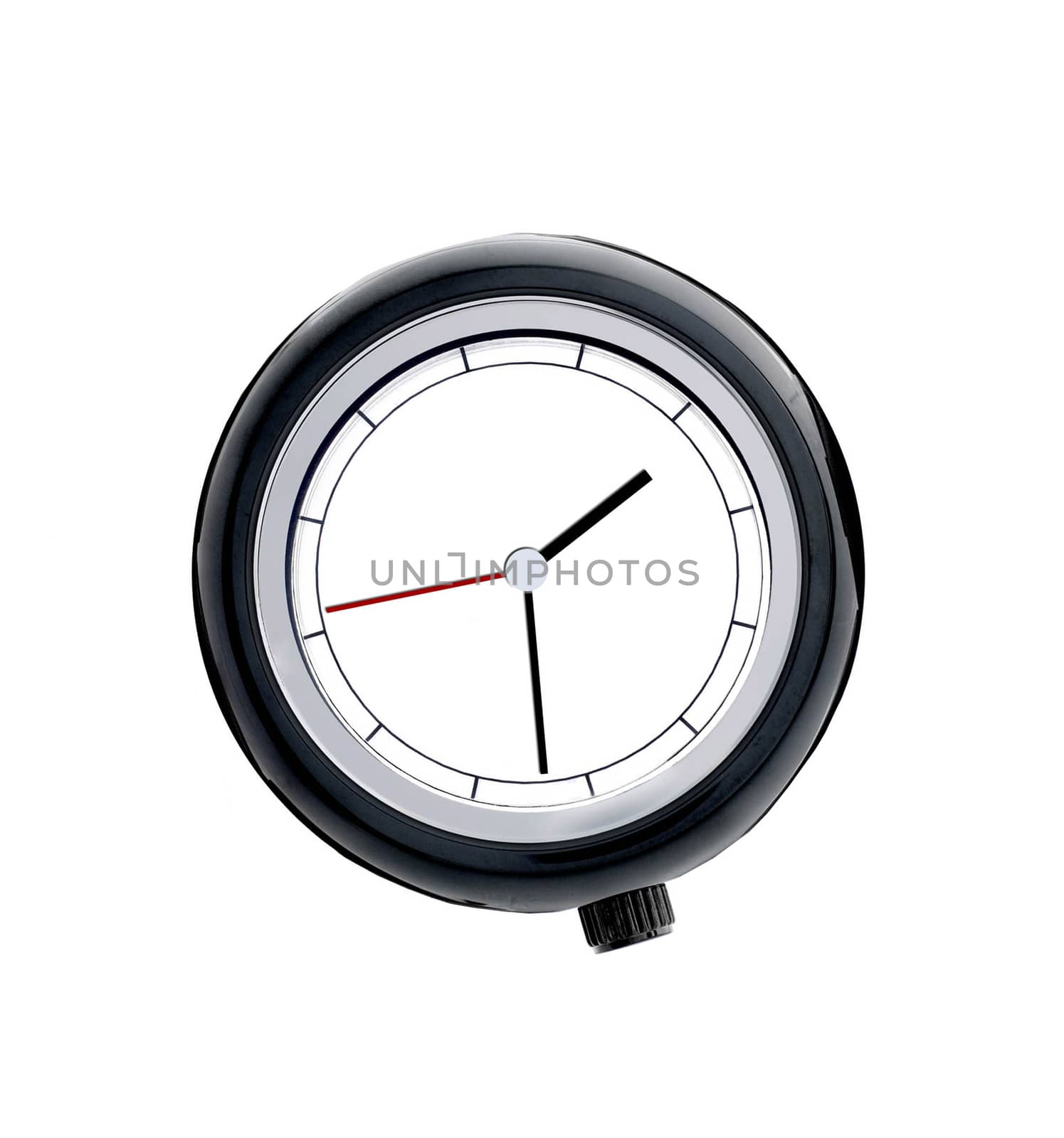 Watch on wall without numbers