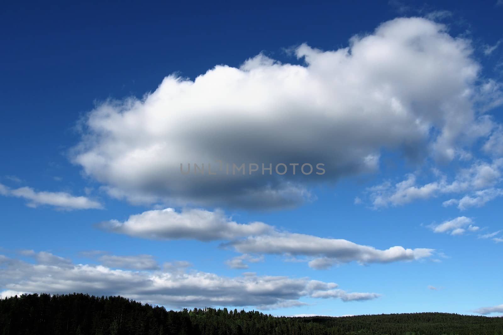 Blue sky with clouds