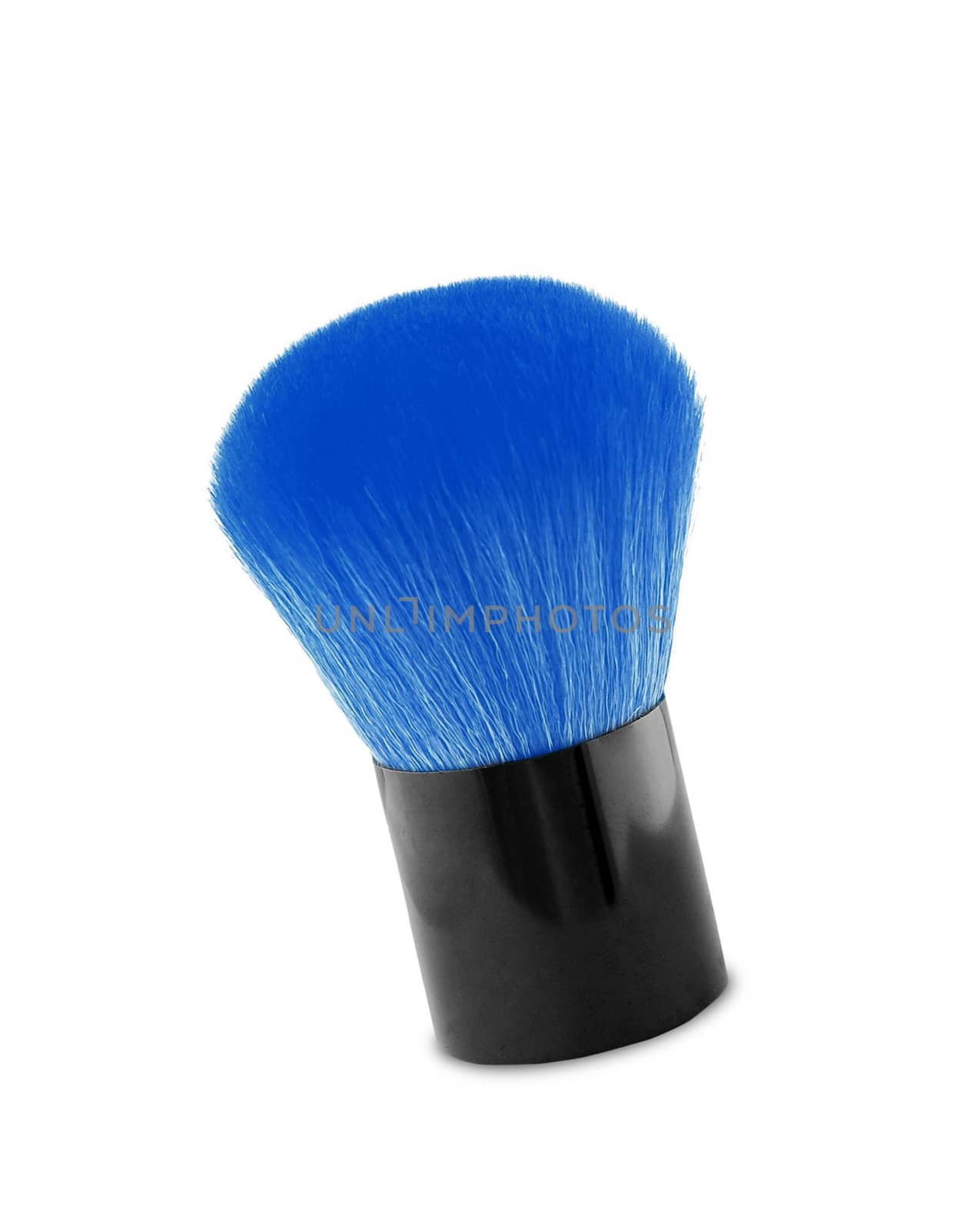 cosmetic brushe on white background