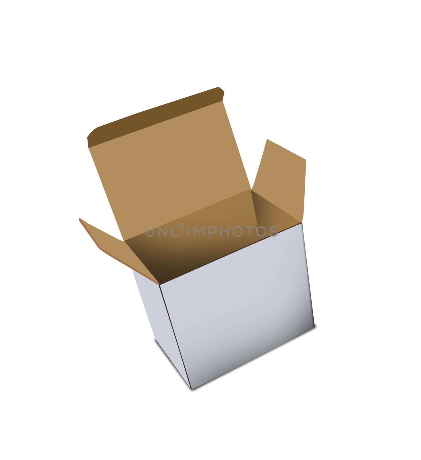 white paper box