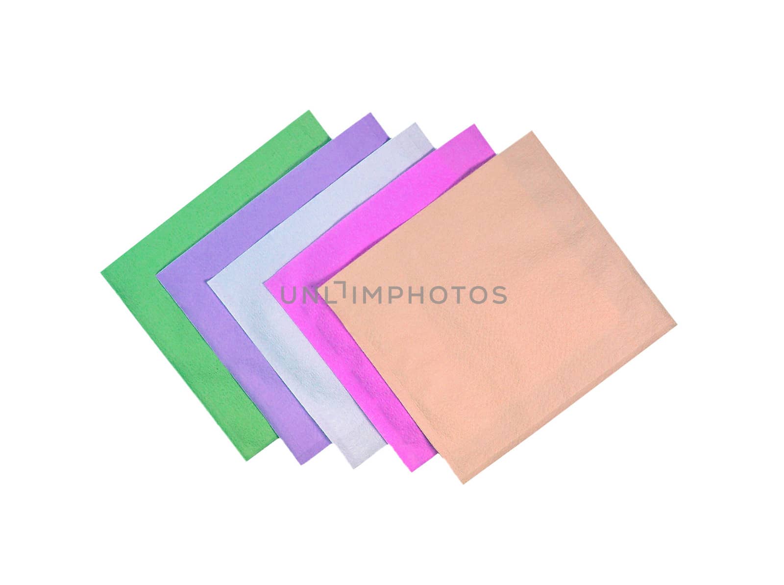 tissues of different colours