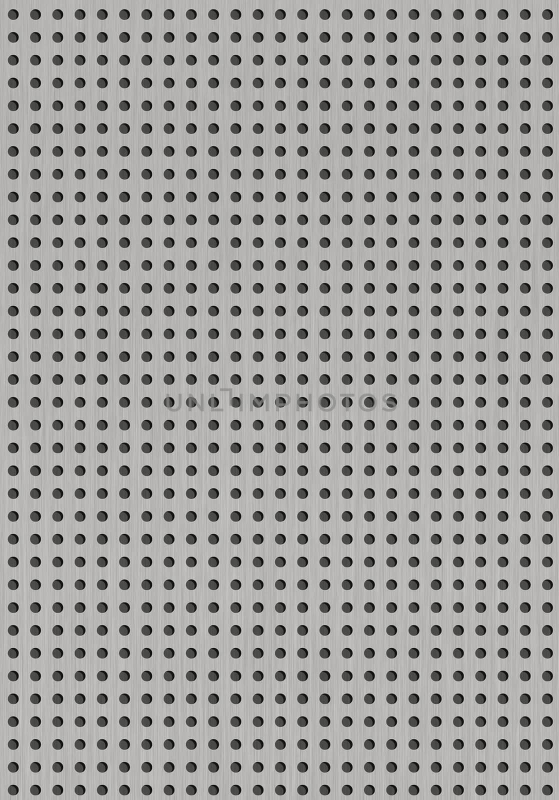 Shiny metal grid