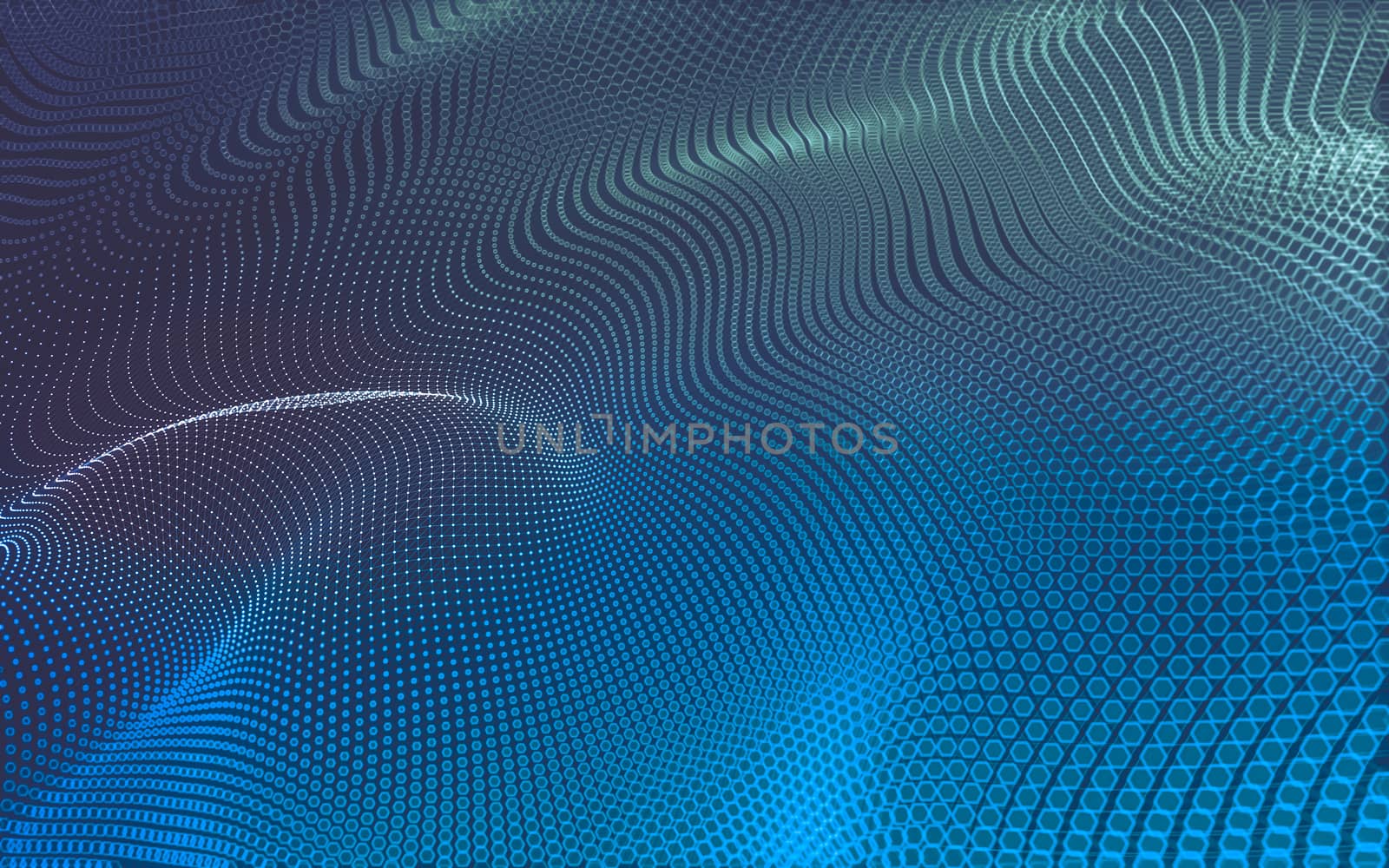 Abstract polygonal space low poly dark background with connecting dots and lines. Connection structure. 3d rendering