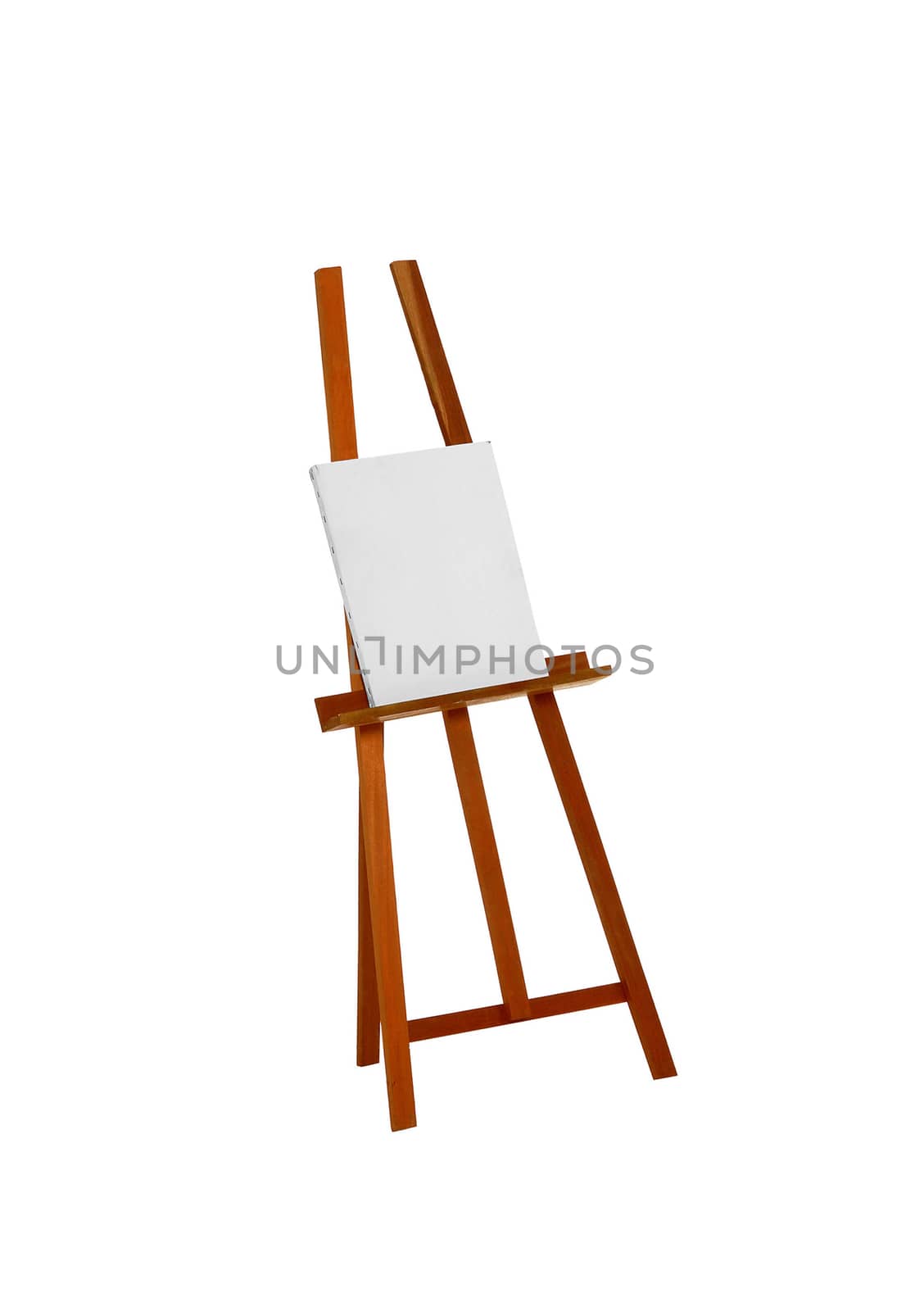 Easel isolated on white