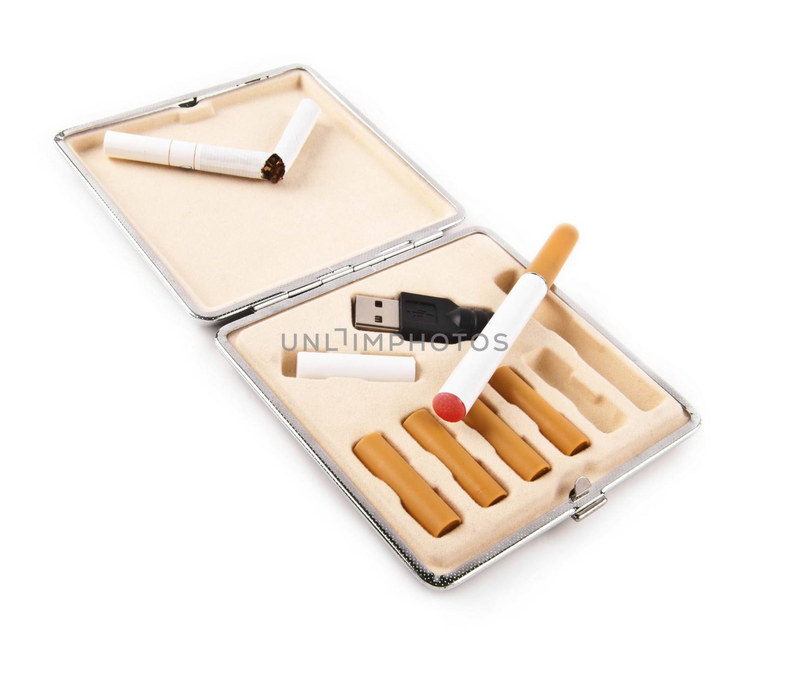 electric cigarette isolated
