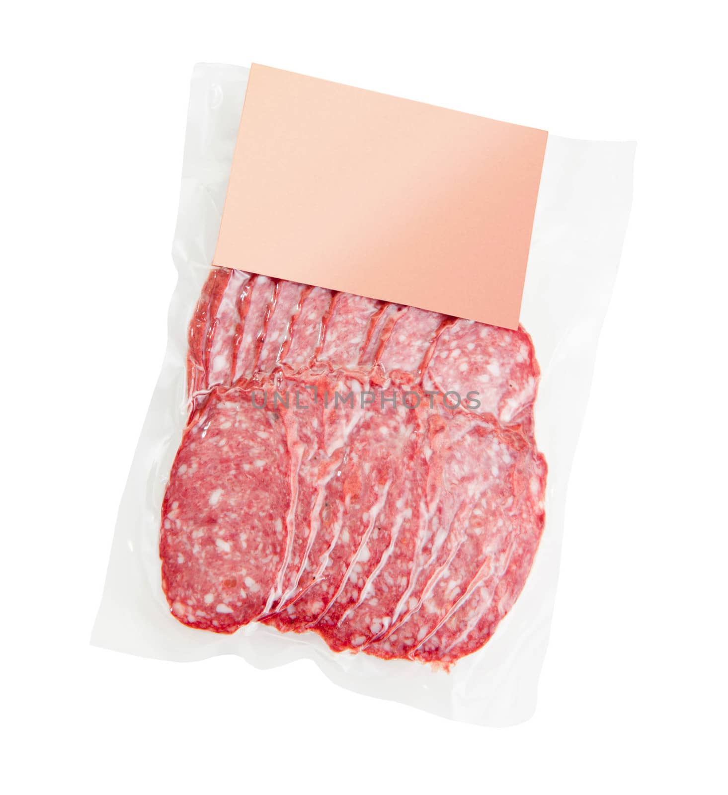 sliced meat packaged