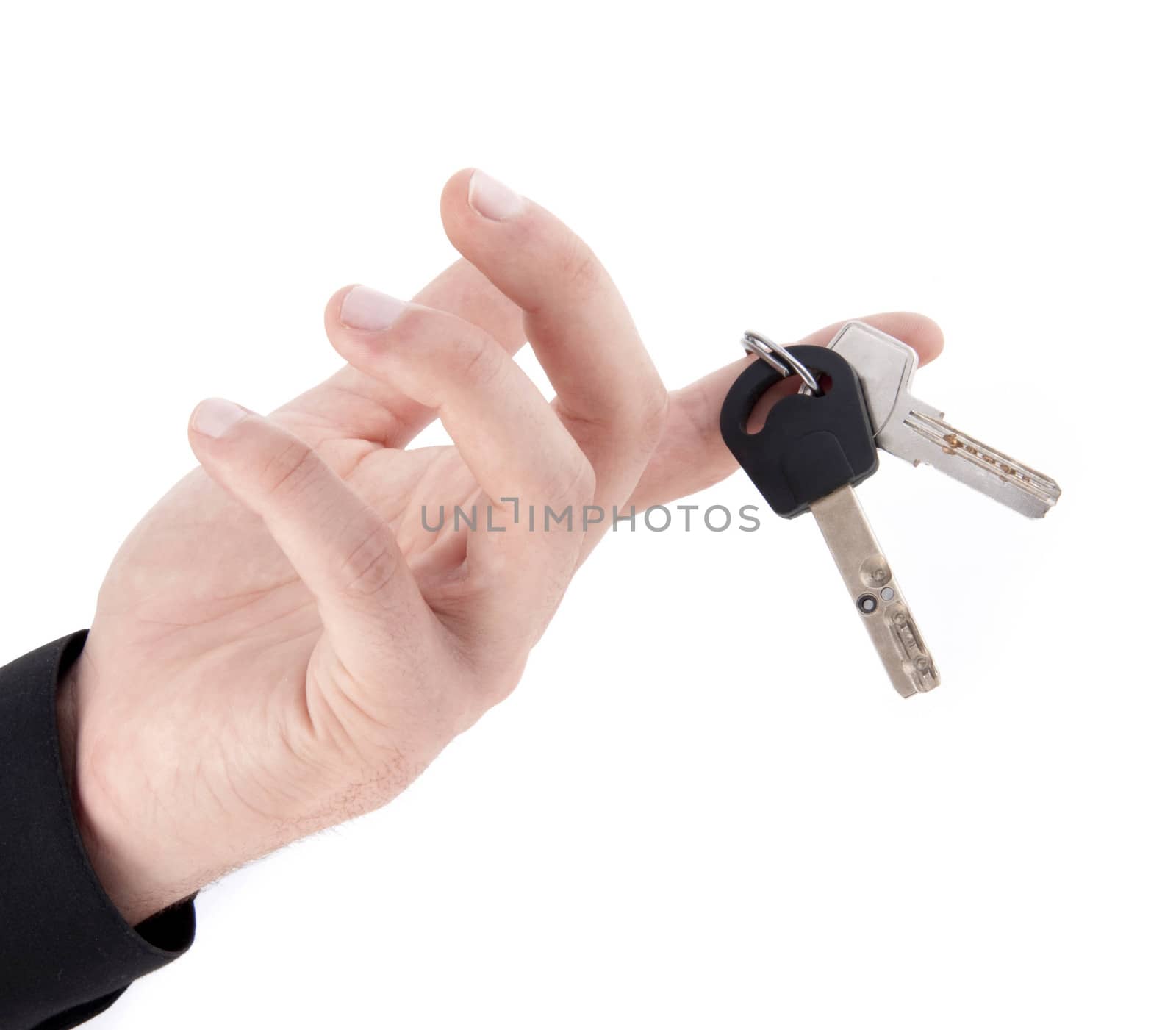 hand with keys
