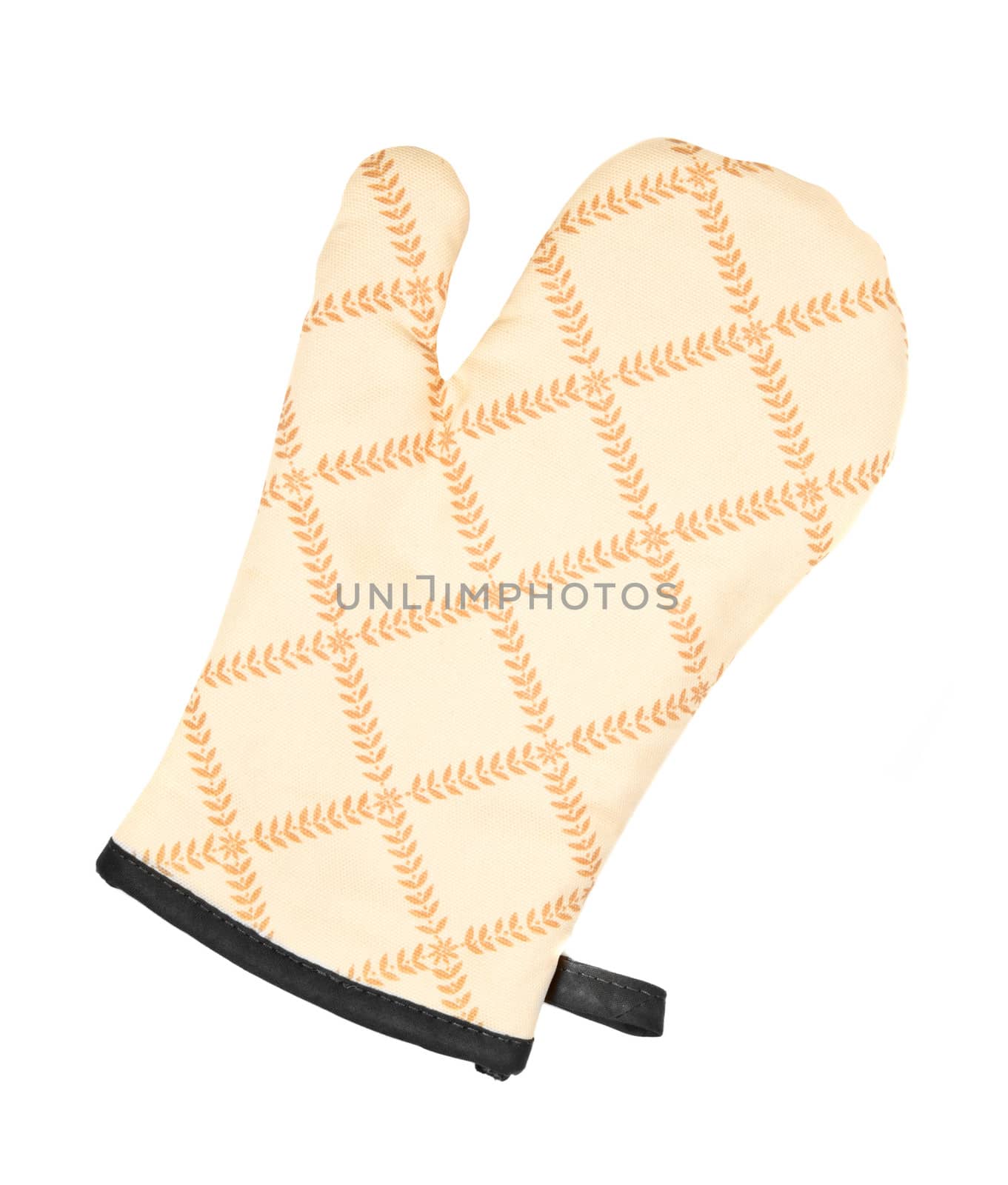 Kitchen glove on a white background