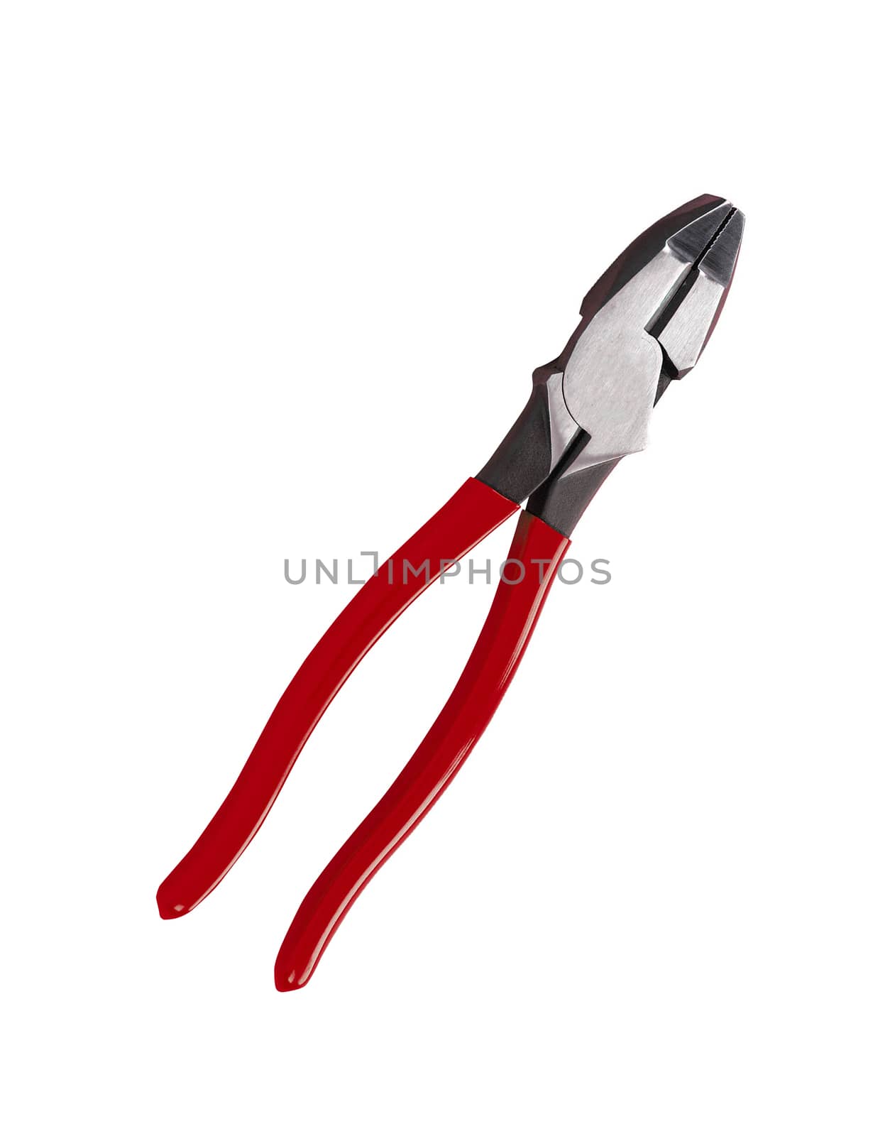 Pliers on white background